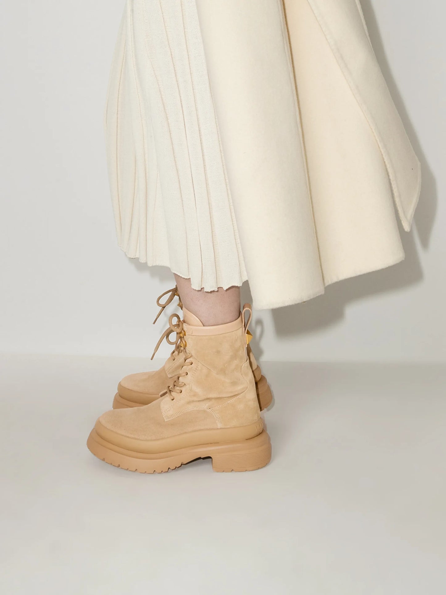 Roman Stud suede boots