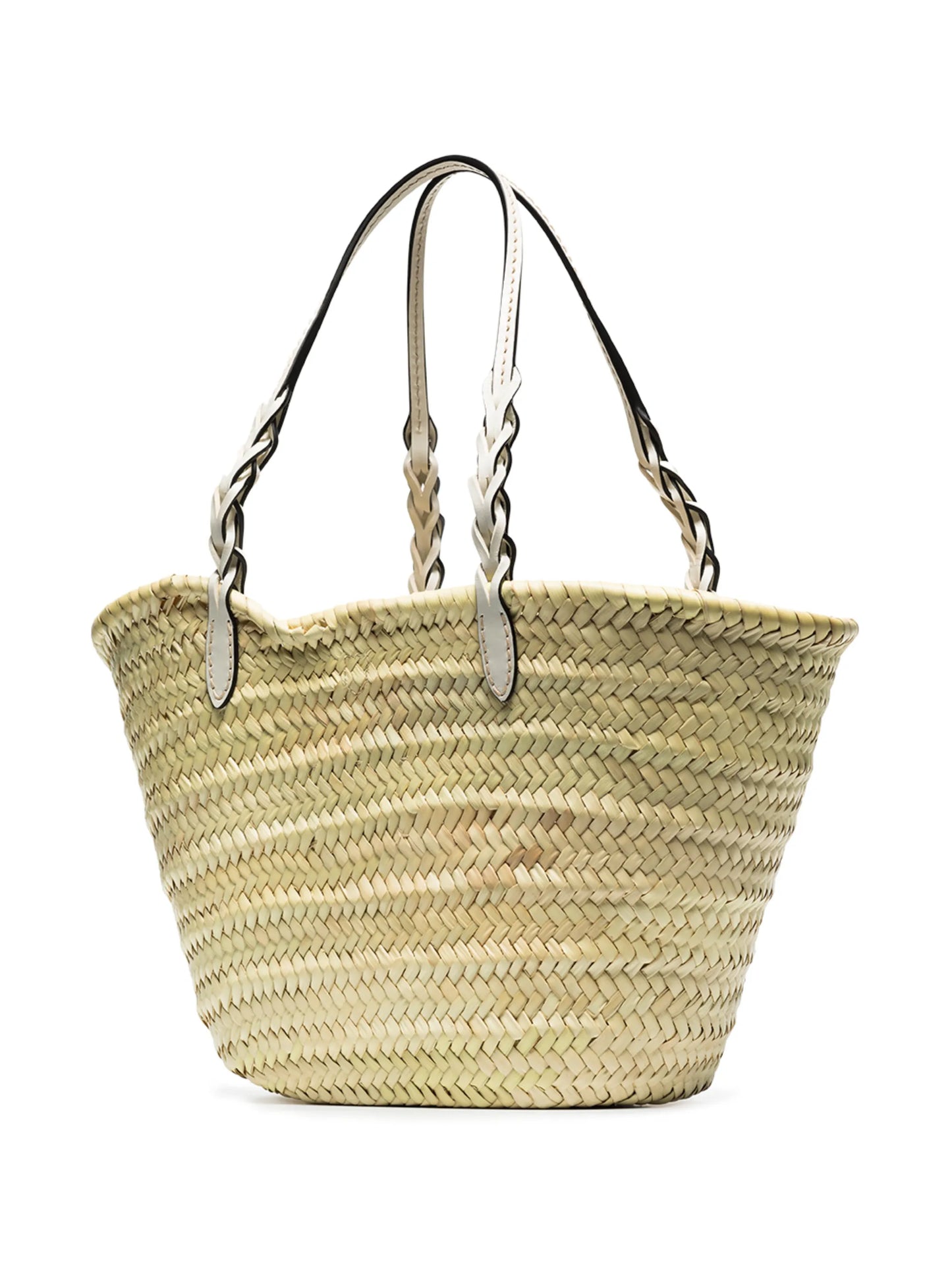 logo-plaque woven tote