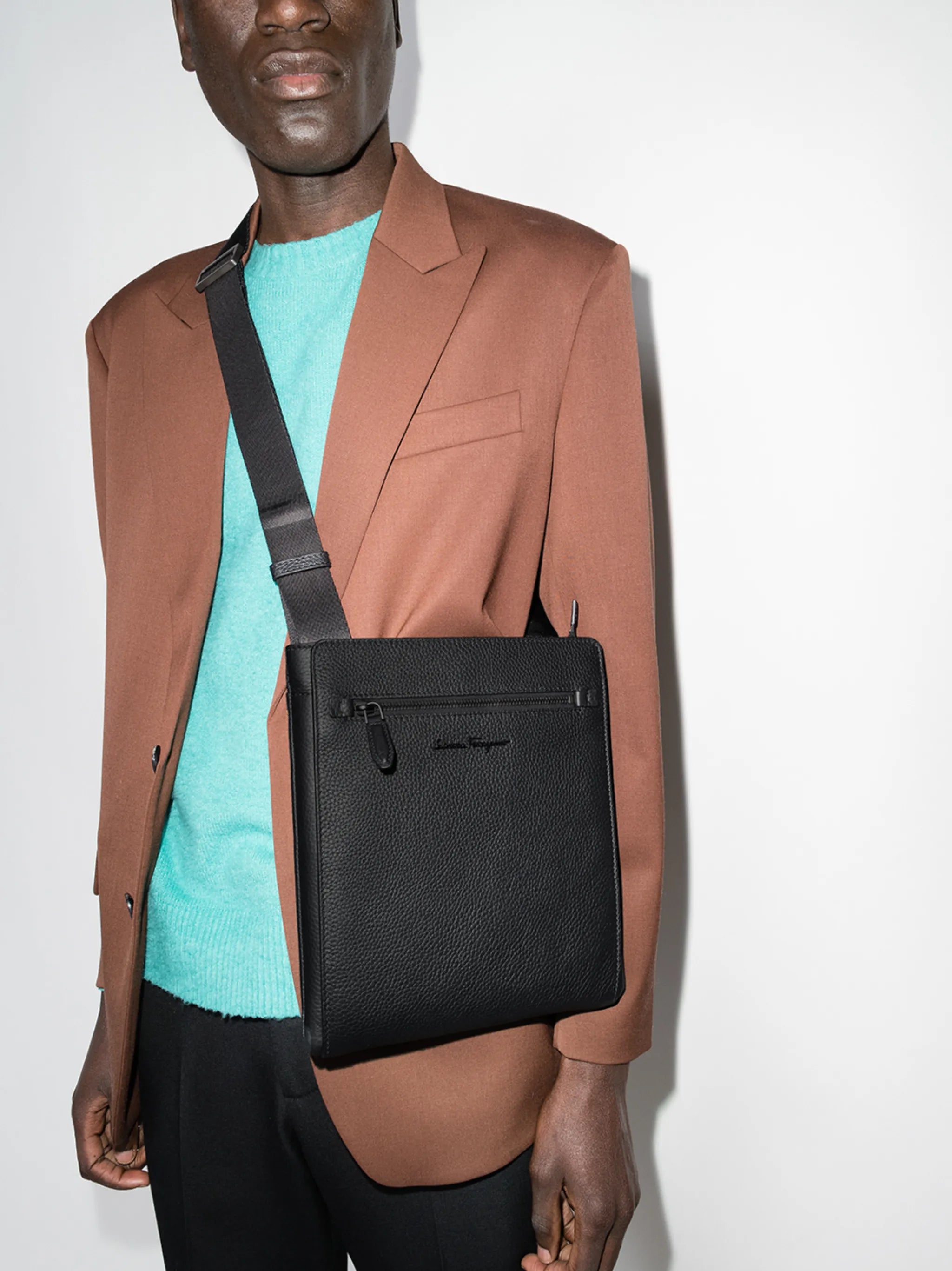logo plaque crossbody bag