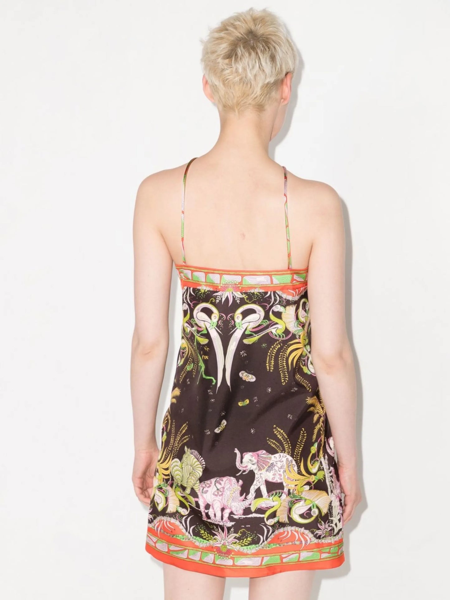 Nairobi-print mini dress