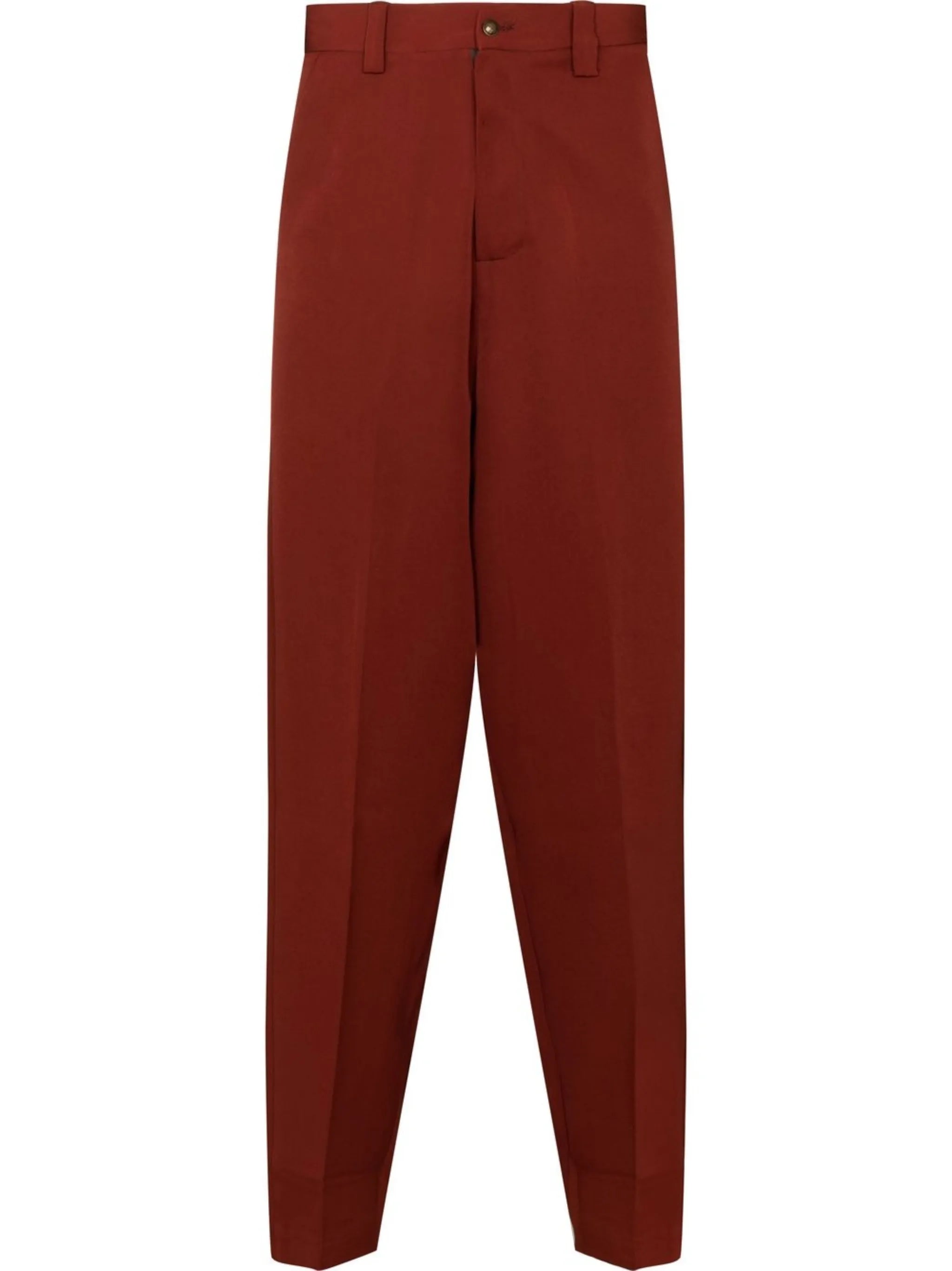straight-leg tailored trousers