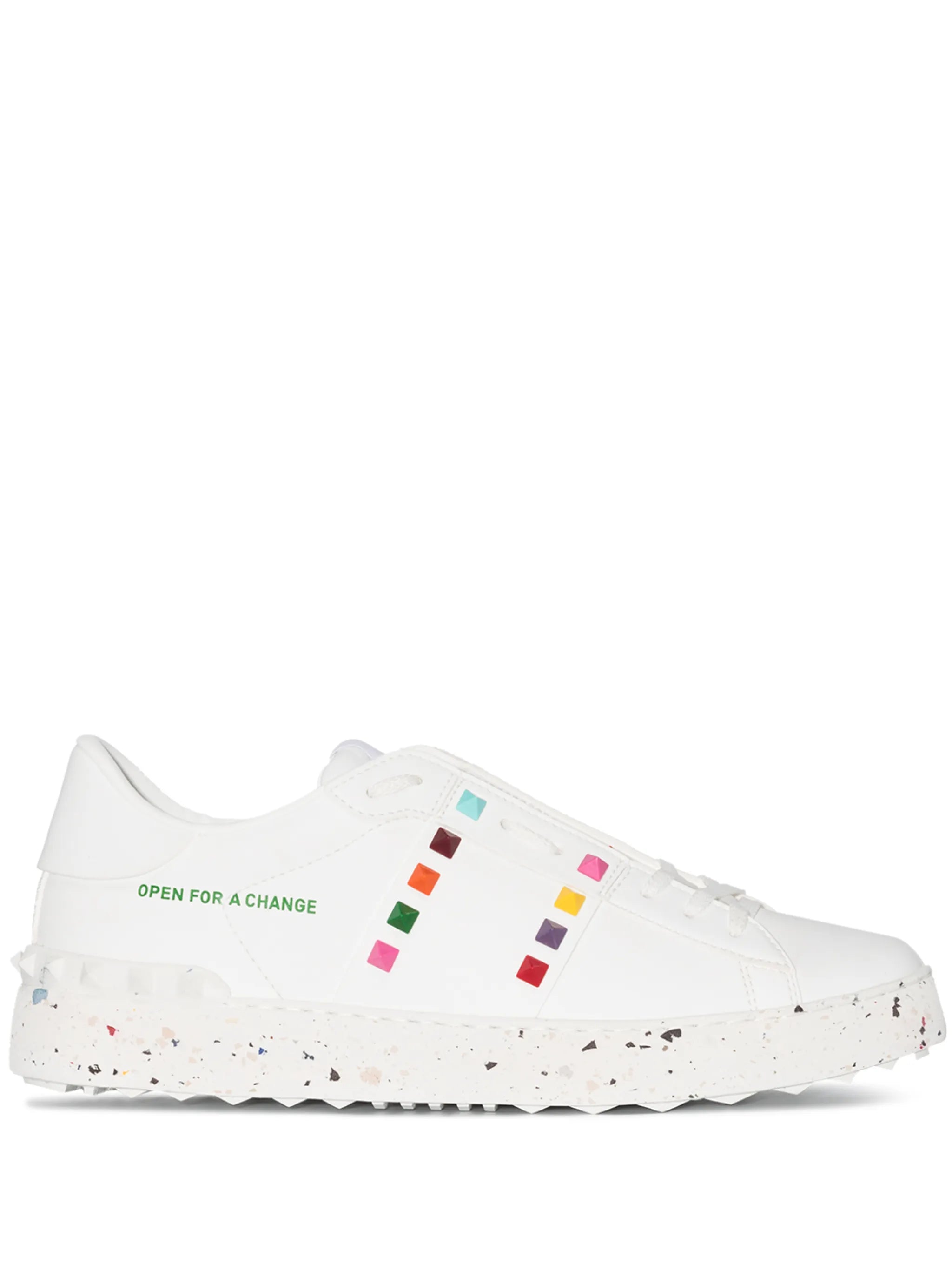 Open For a Change leather sneakers