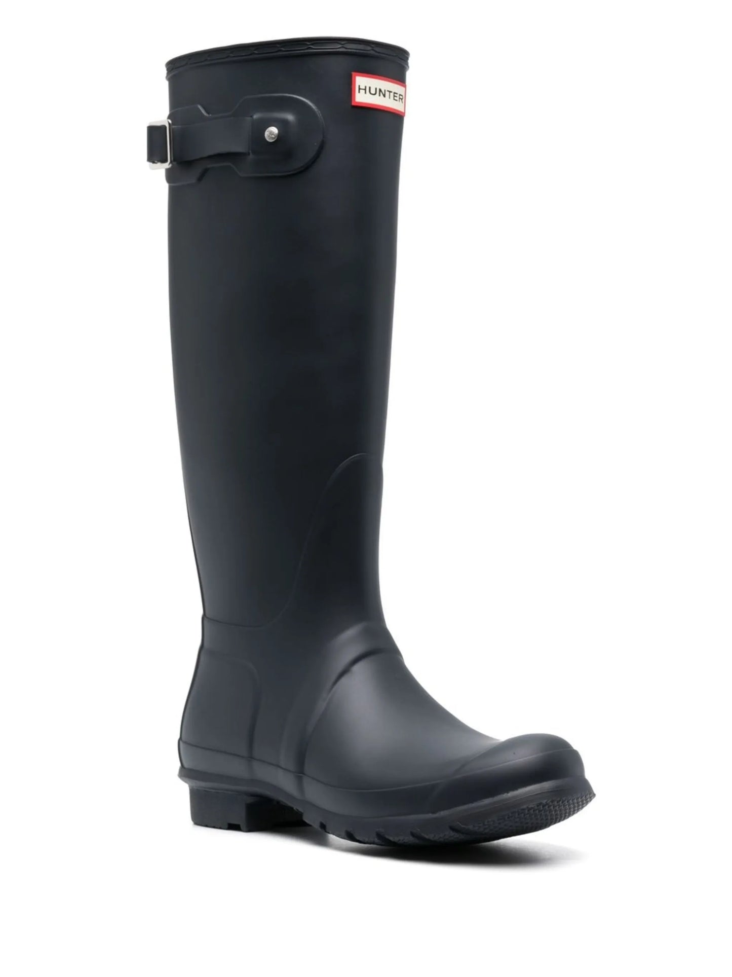 knee-length logo-detail boots