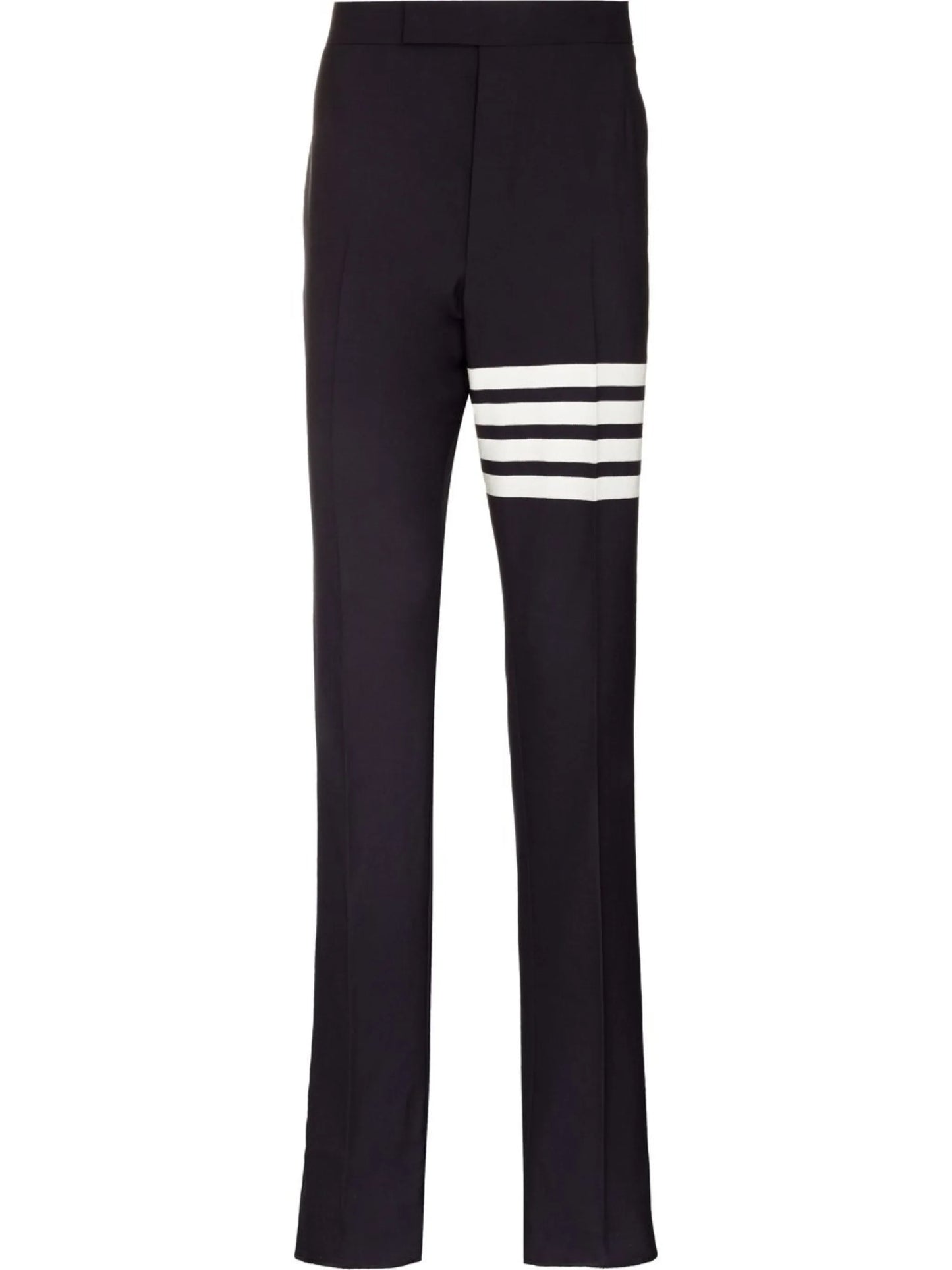 plain weave 4-Bar backstrap trousers
