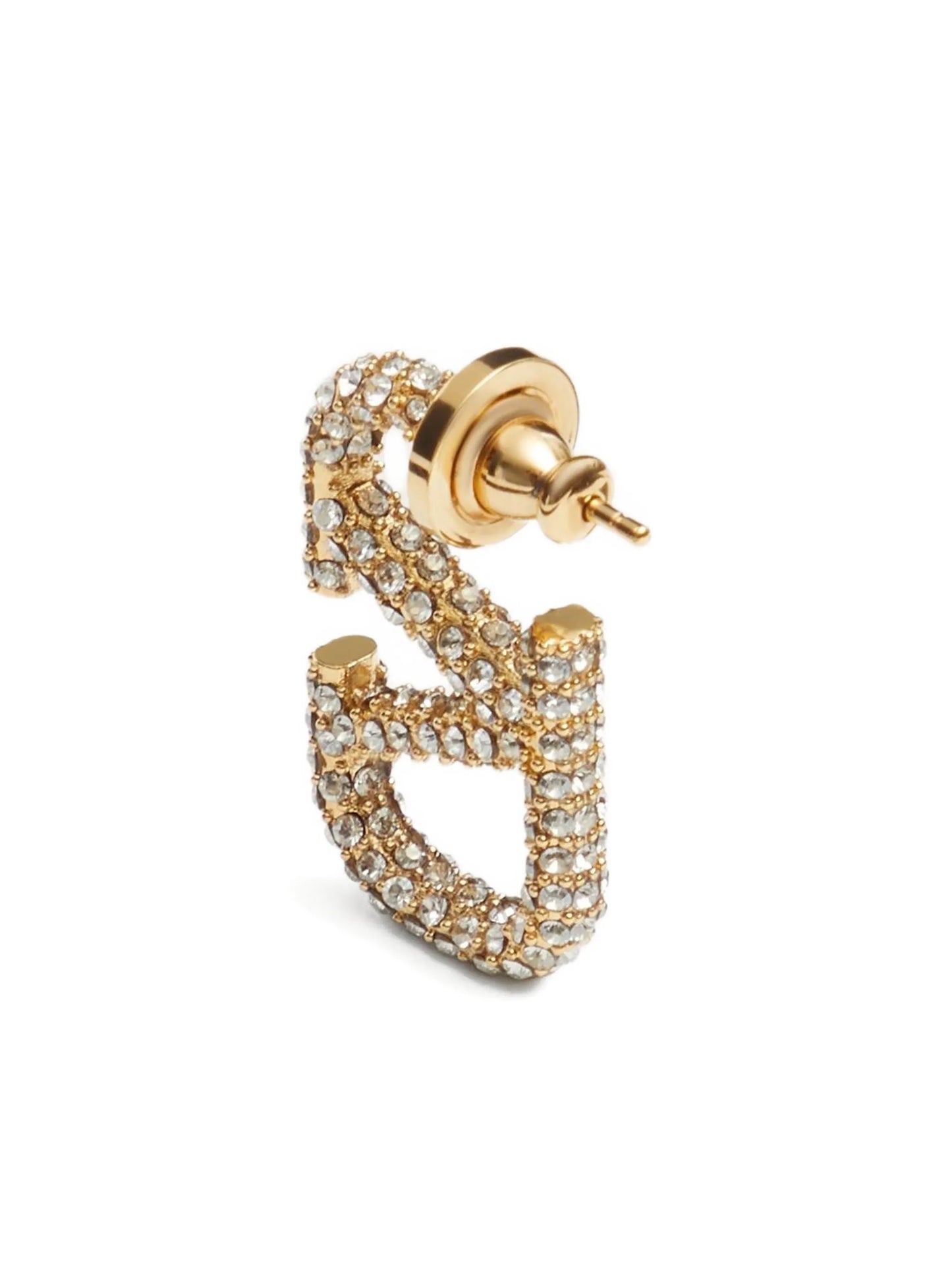 VLogo Signature crystal-embellished earrings