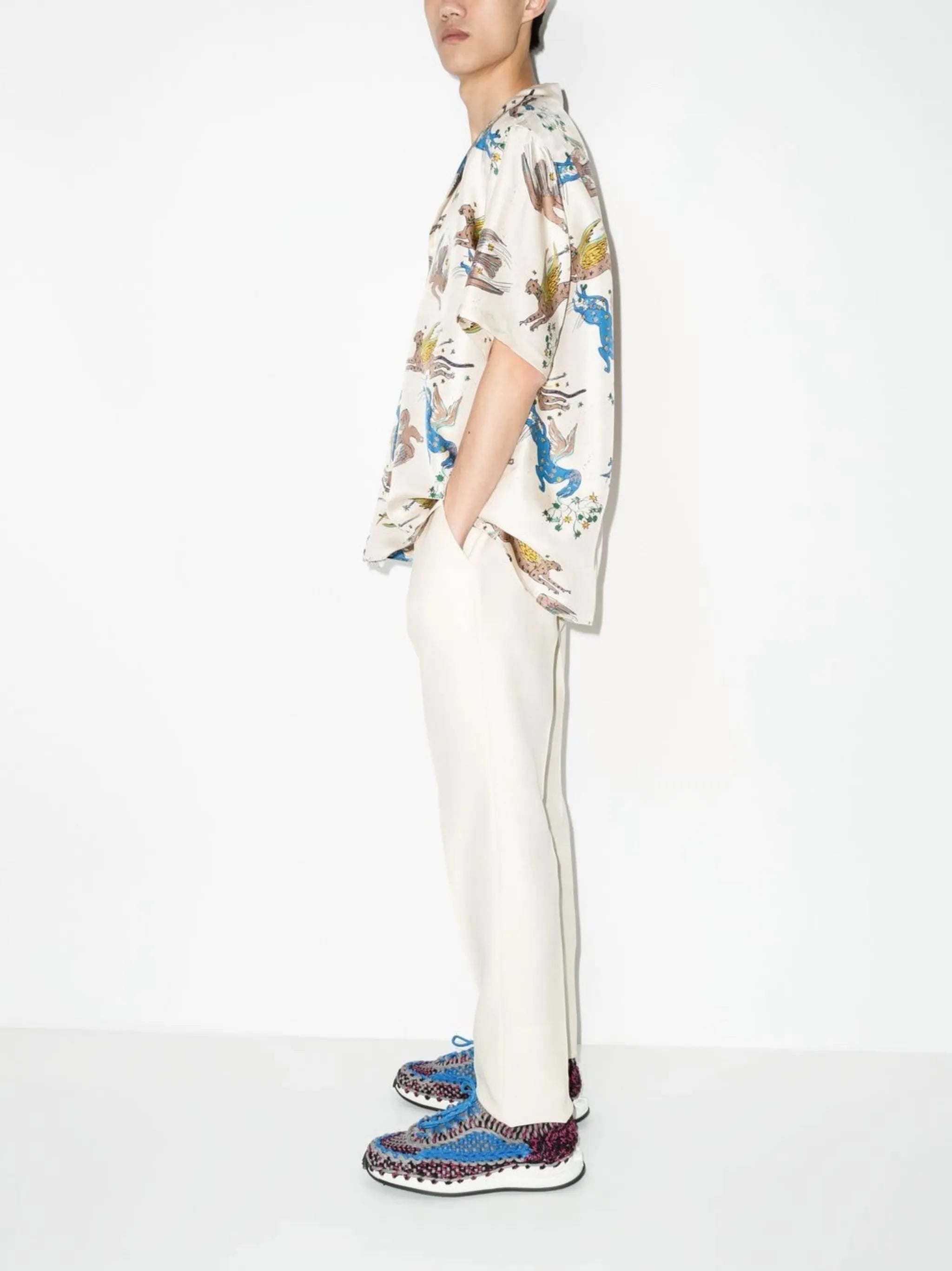 printed short-sleeve shirt