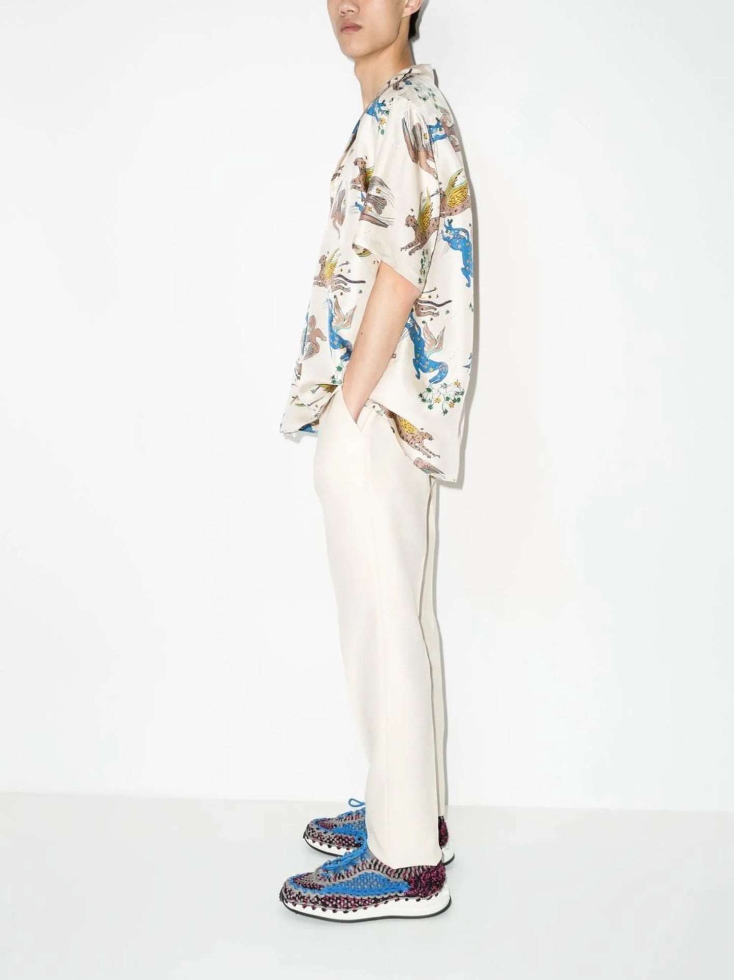 printed short-sleeve shirt