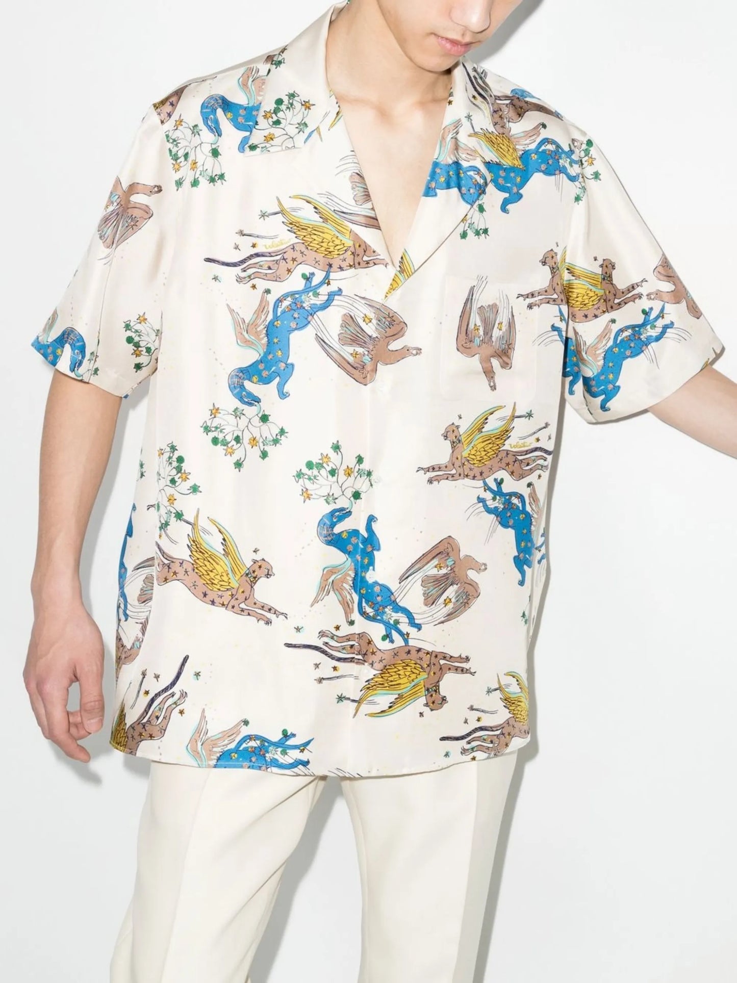 printed short-sleeve shirt
