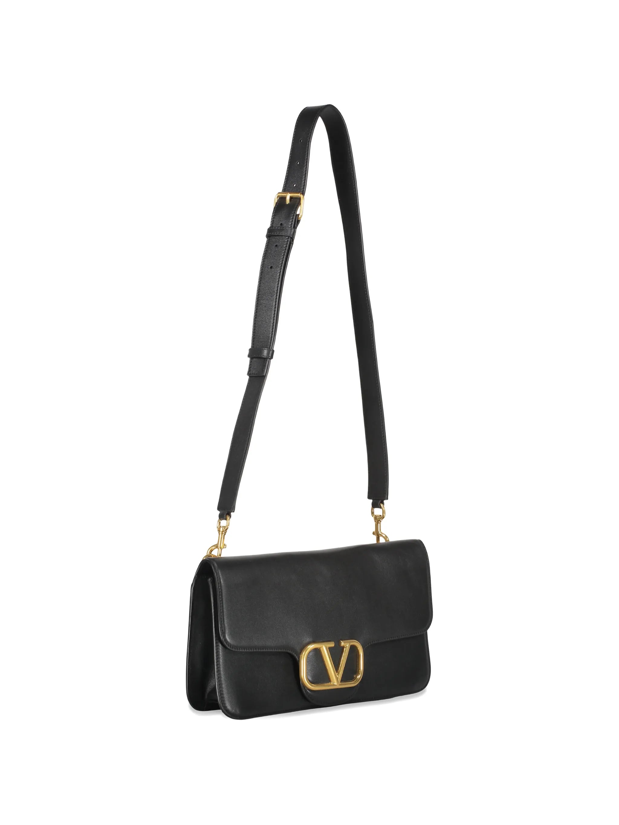 logo-plaque messenger bag