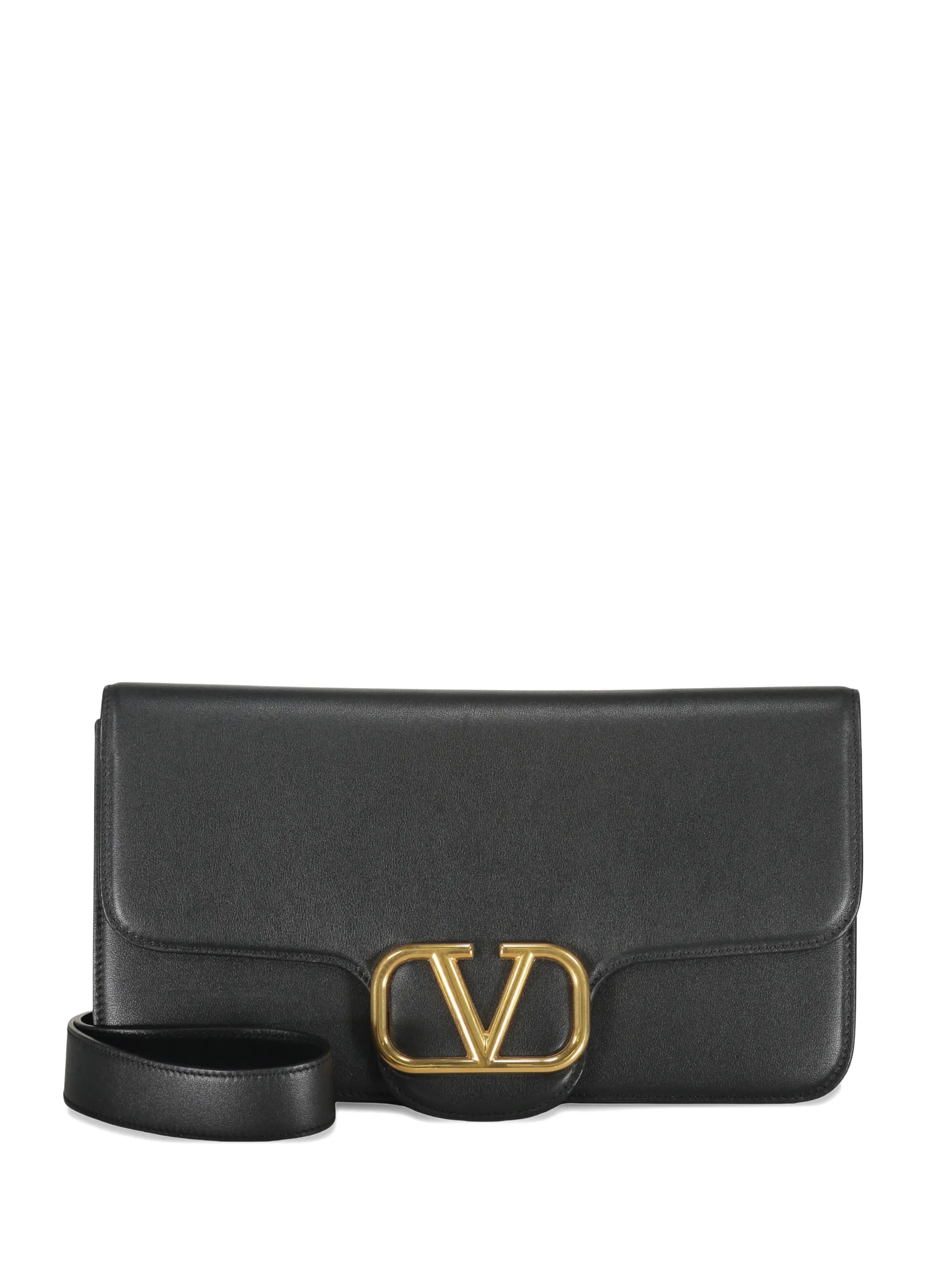 logo-plaque messenger bag