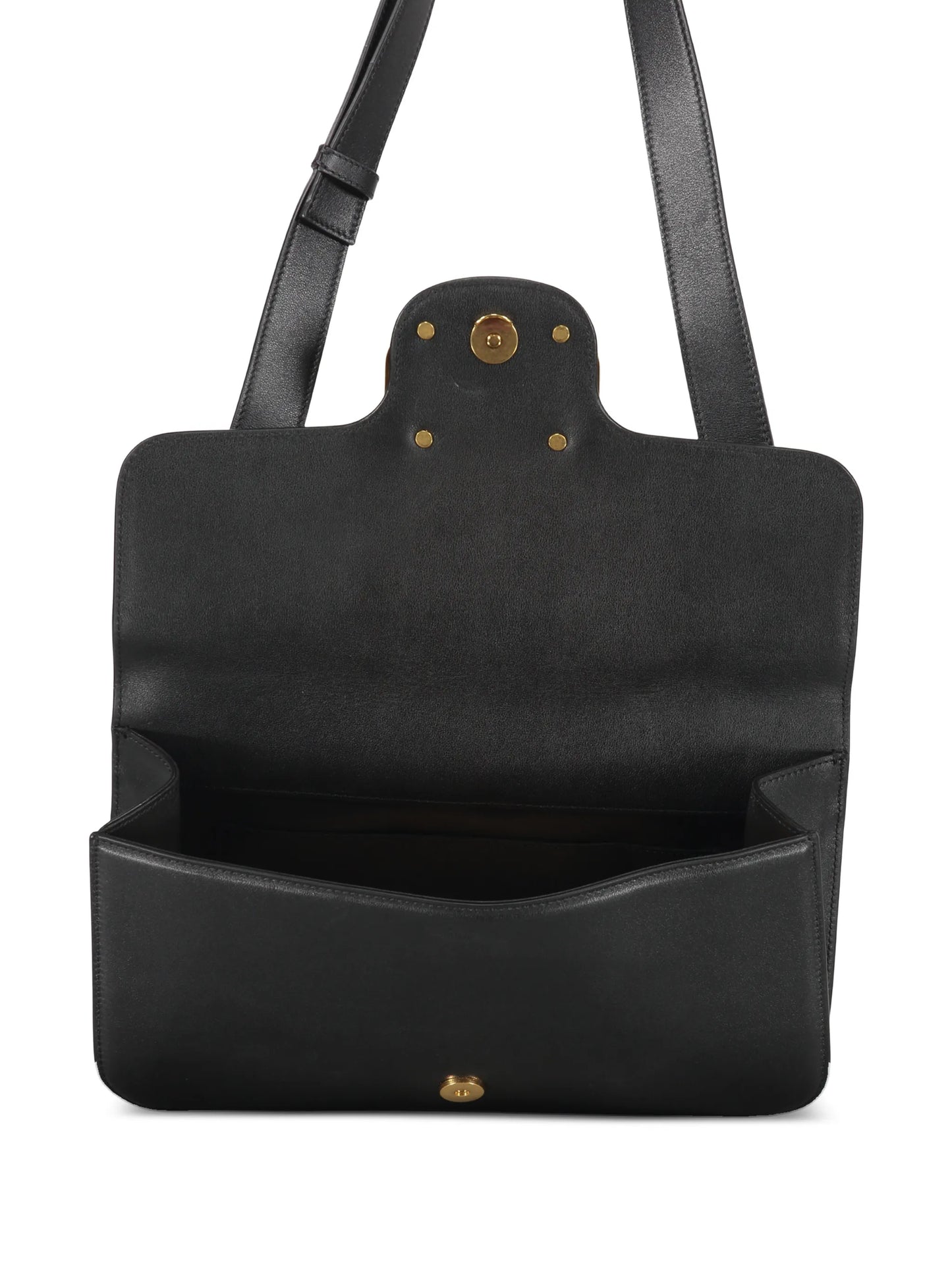 logo-plaque messenger bag