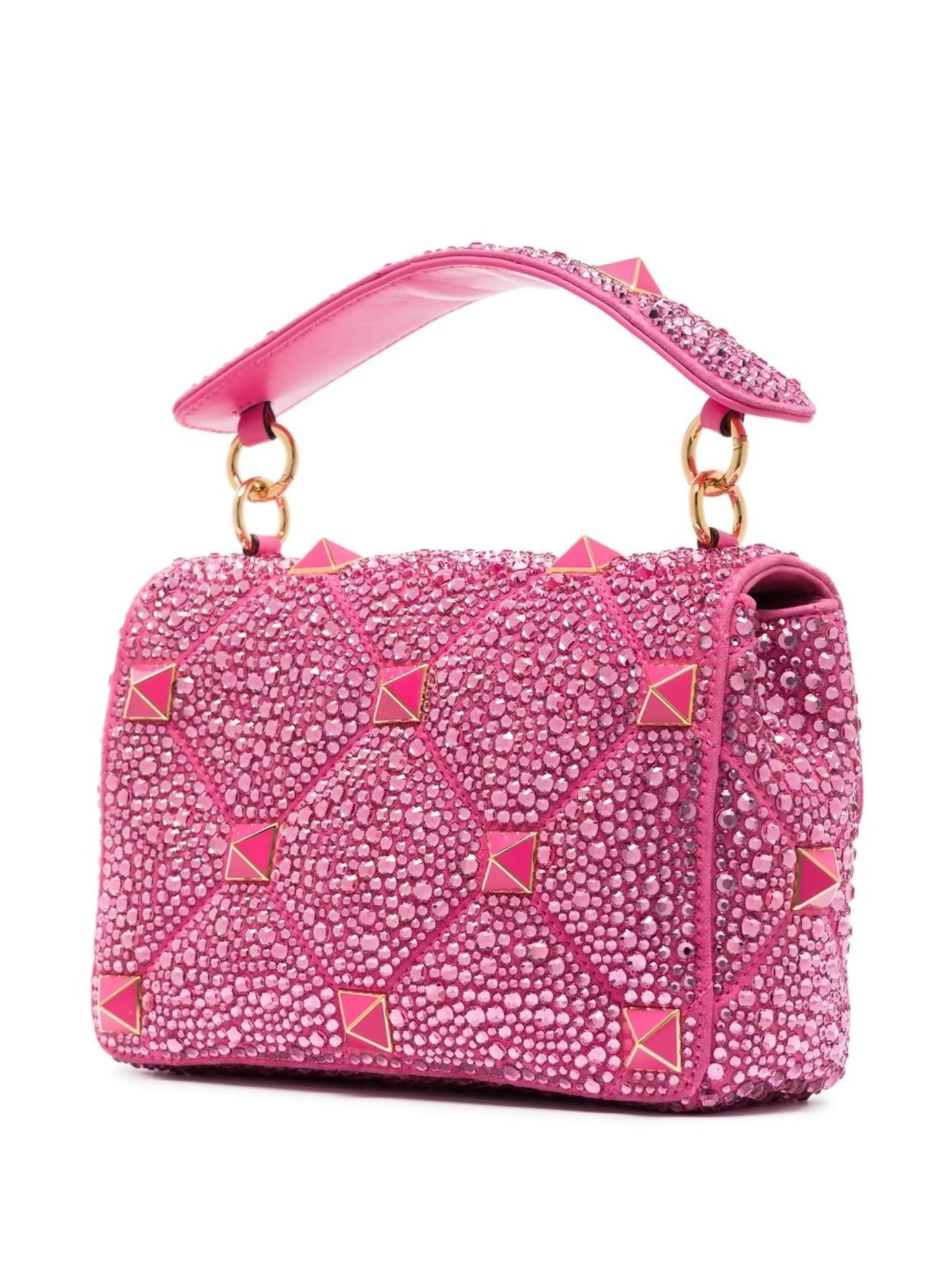 crystal-embellished Roman stud shoulder bag