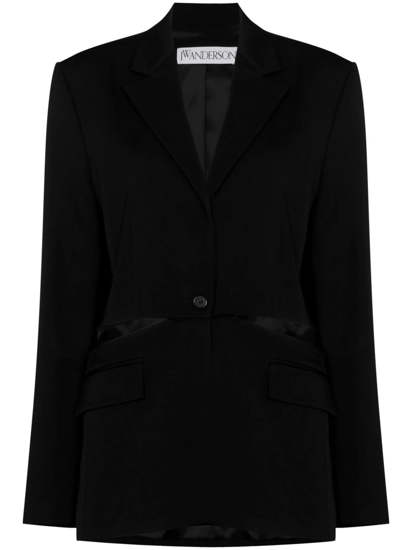 cut-out oversized blazer