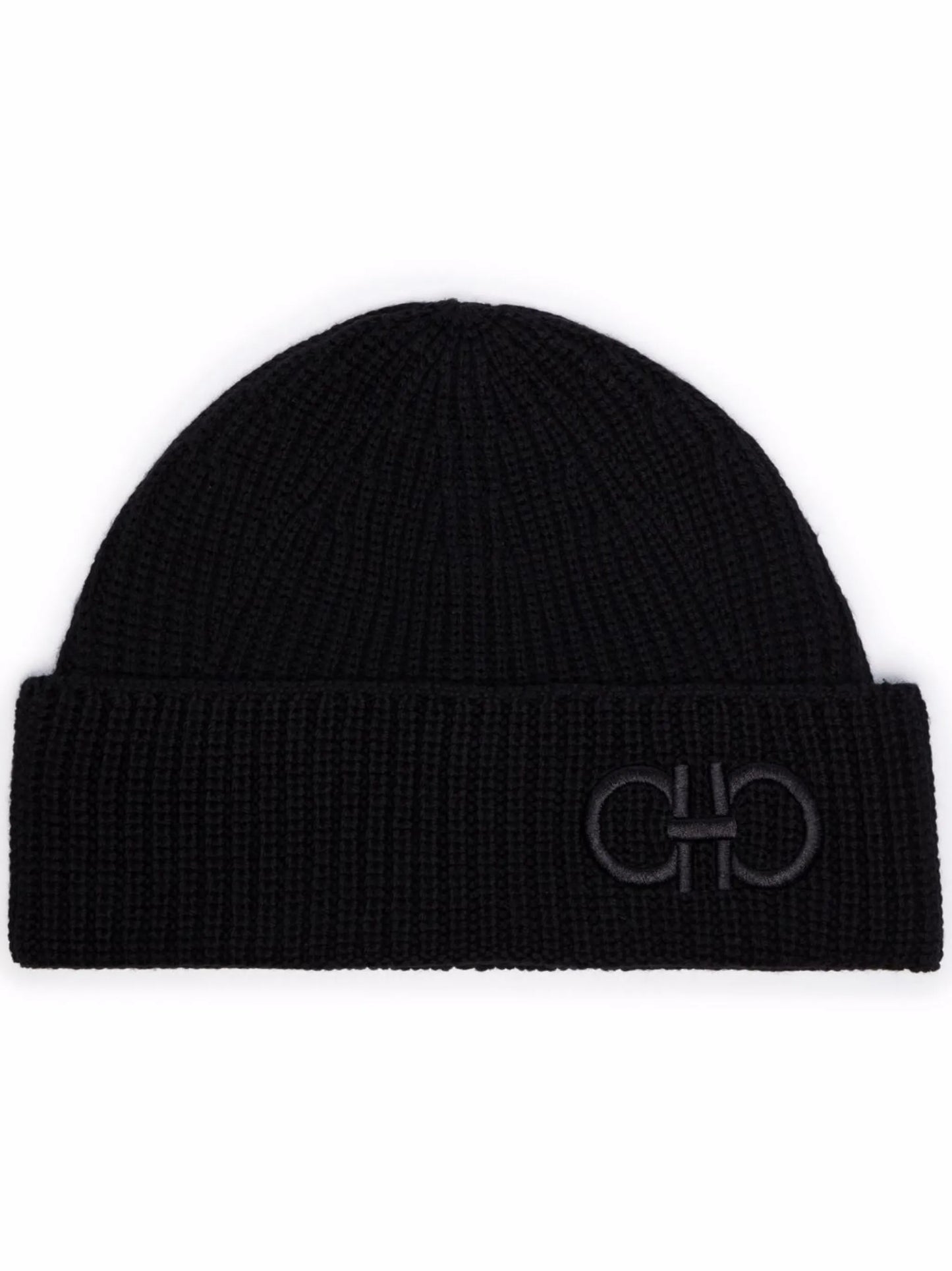 Gancini-logo wool beanie