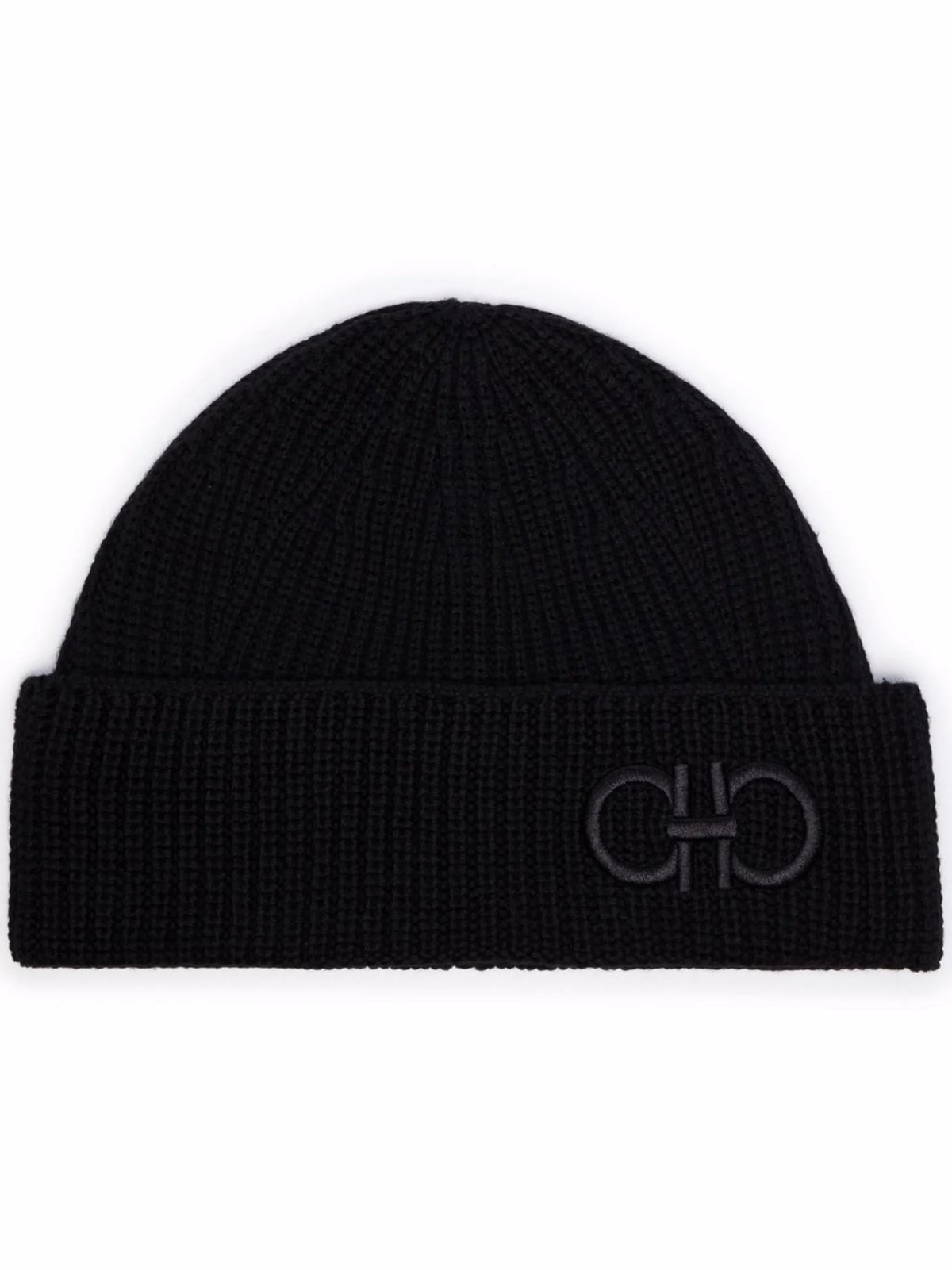 Gancini-logo wool beanie