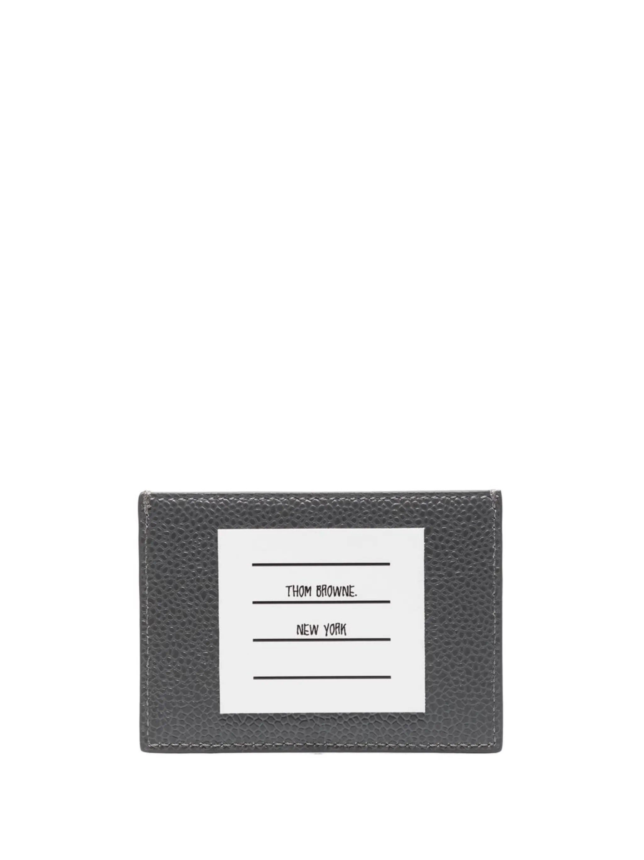logo-patch leather cardholder