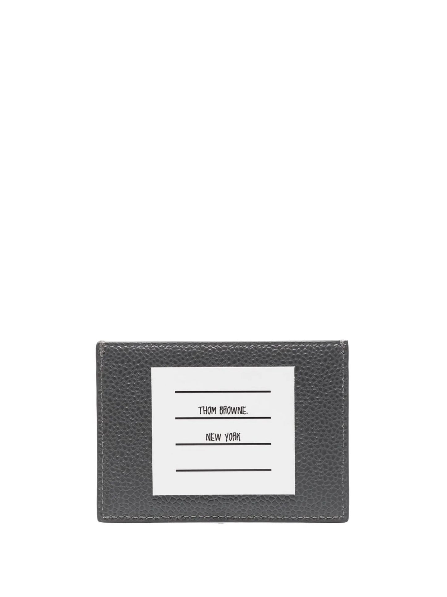 logo-patch leather cardholder