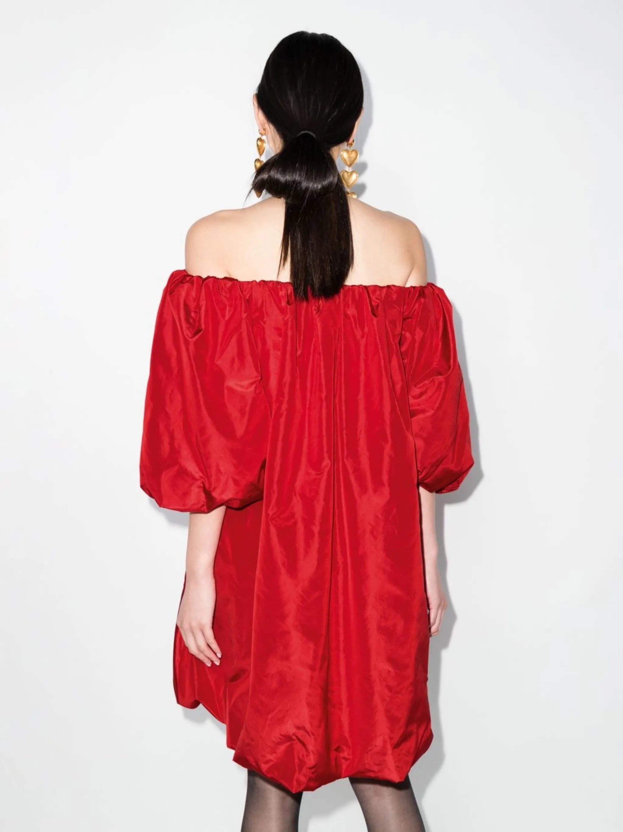 off-shoulder mini dress