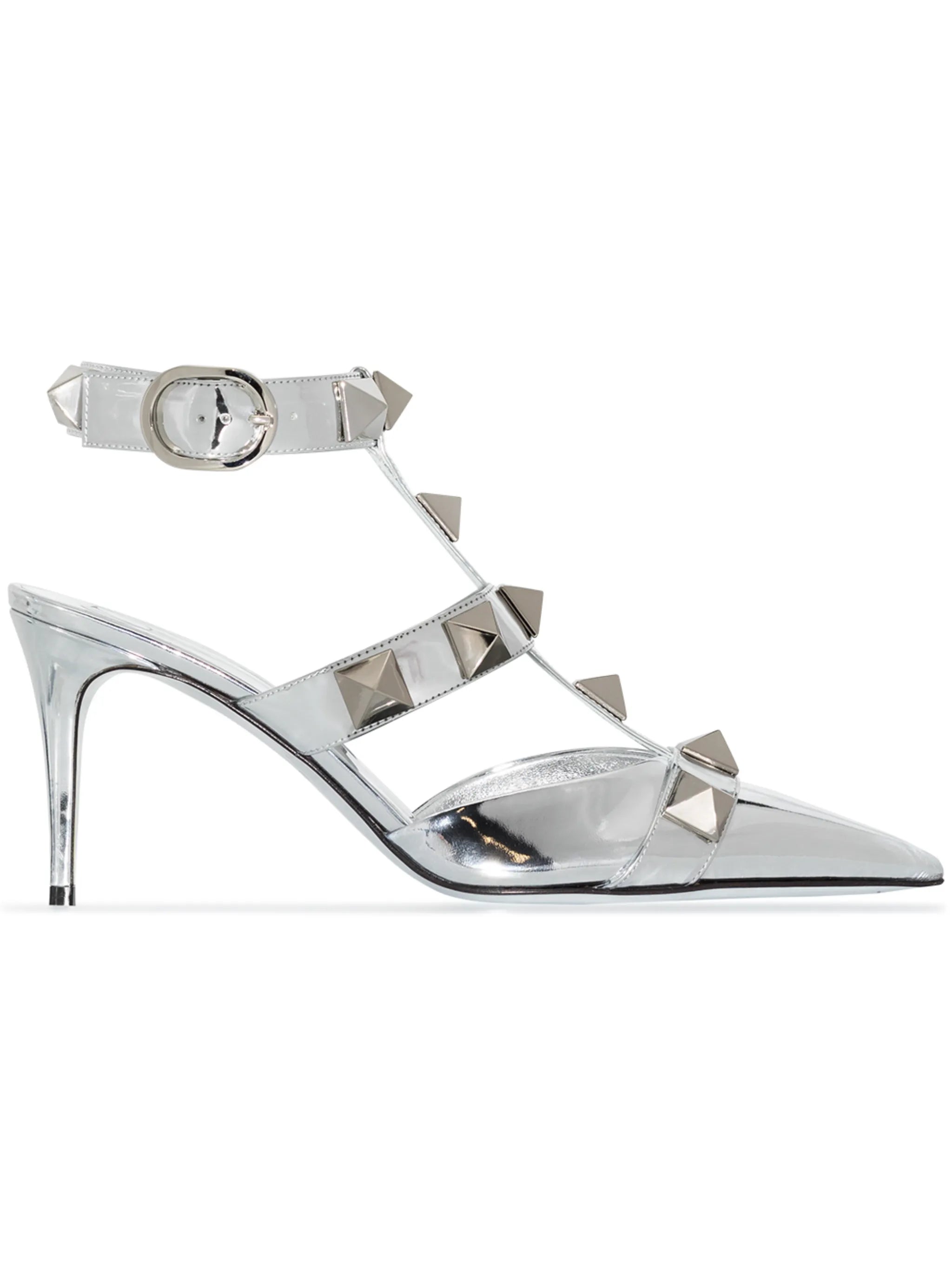 Roman Stud 80mm leather pumps