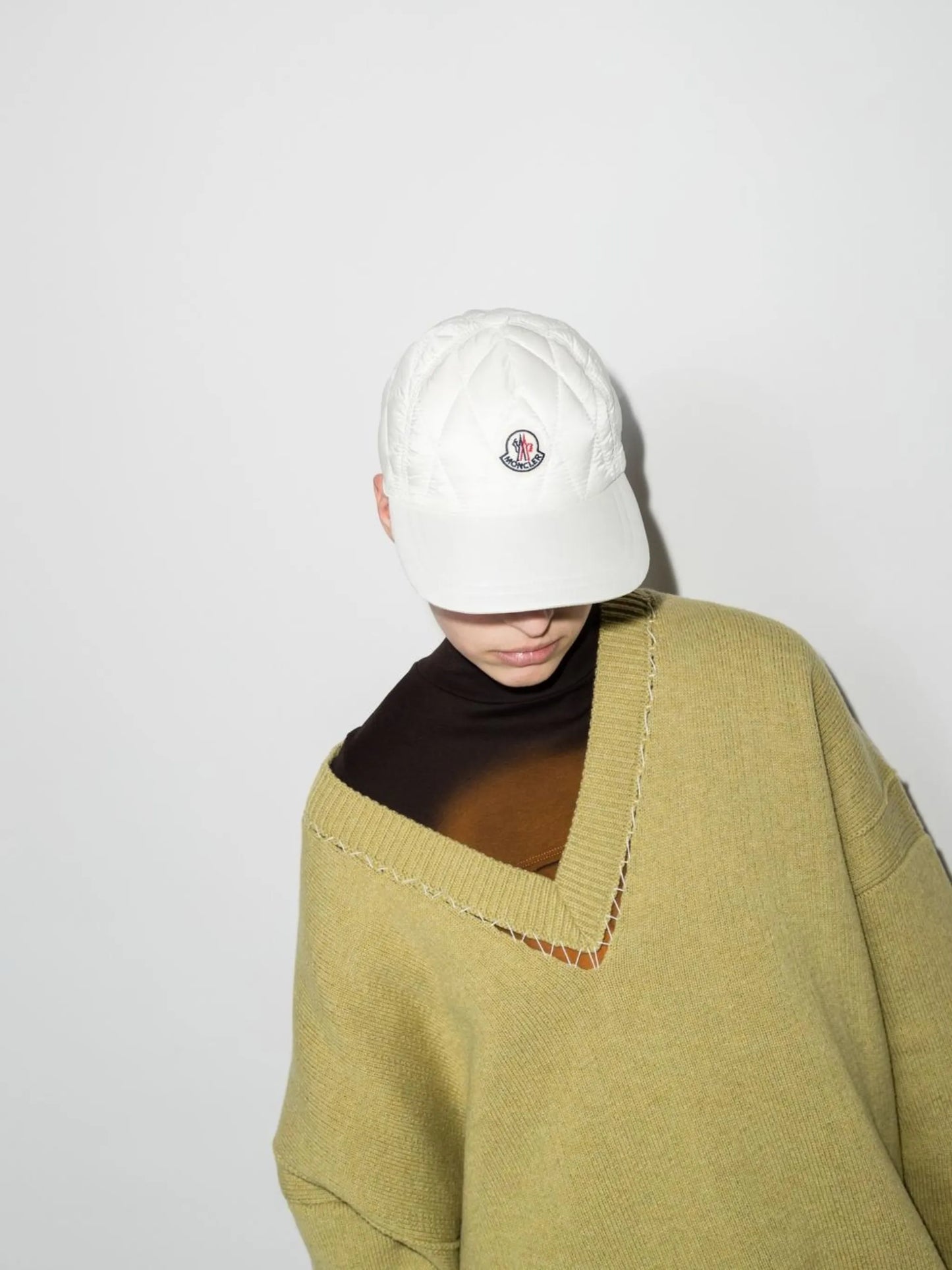 logo-patch quilted cap