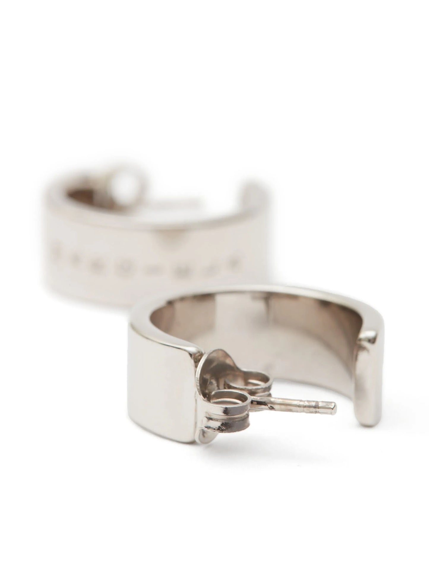 Minimal engraved hoop earrings