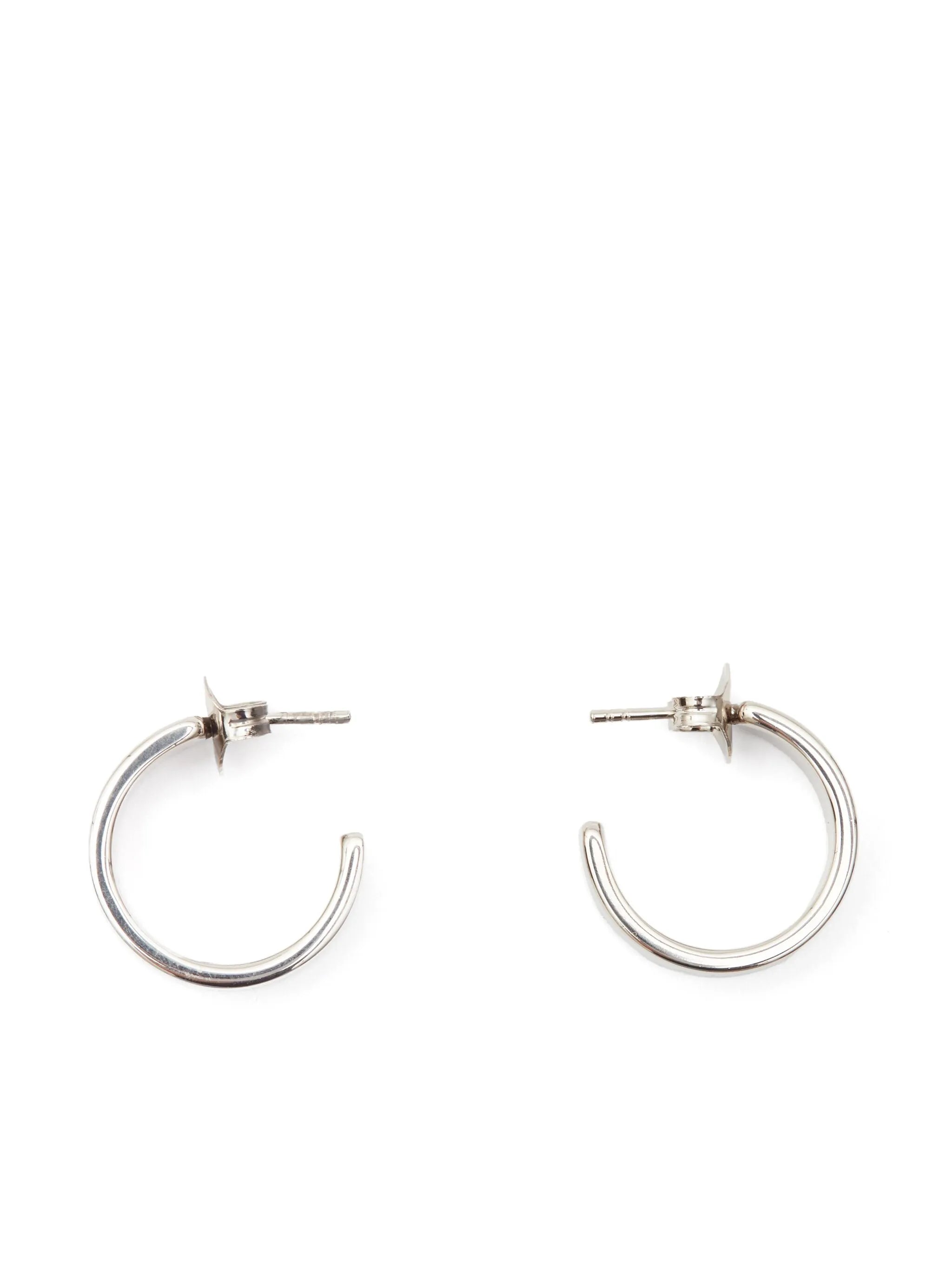 Minimal engraved hoop earrings
