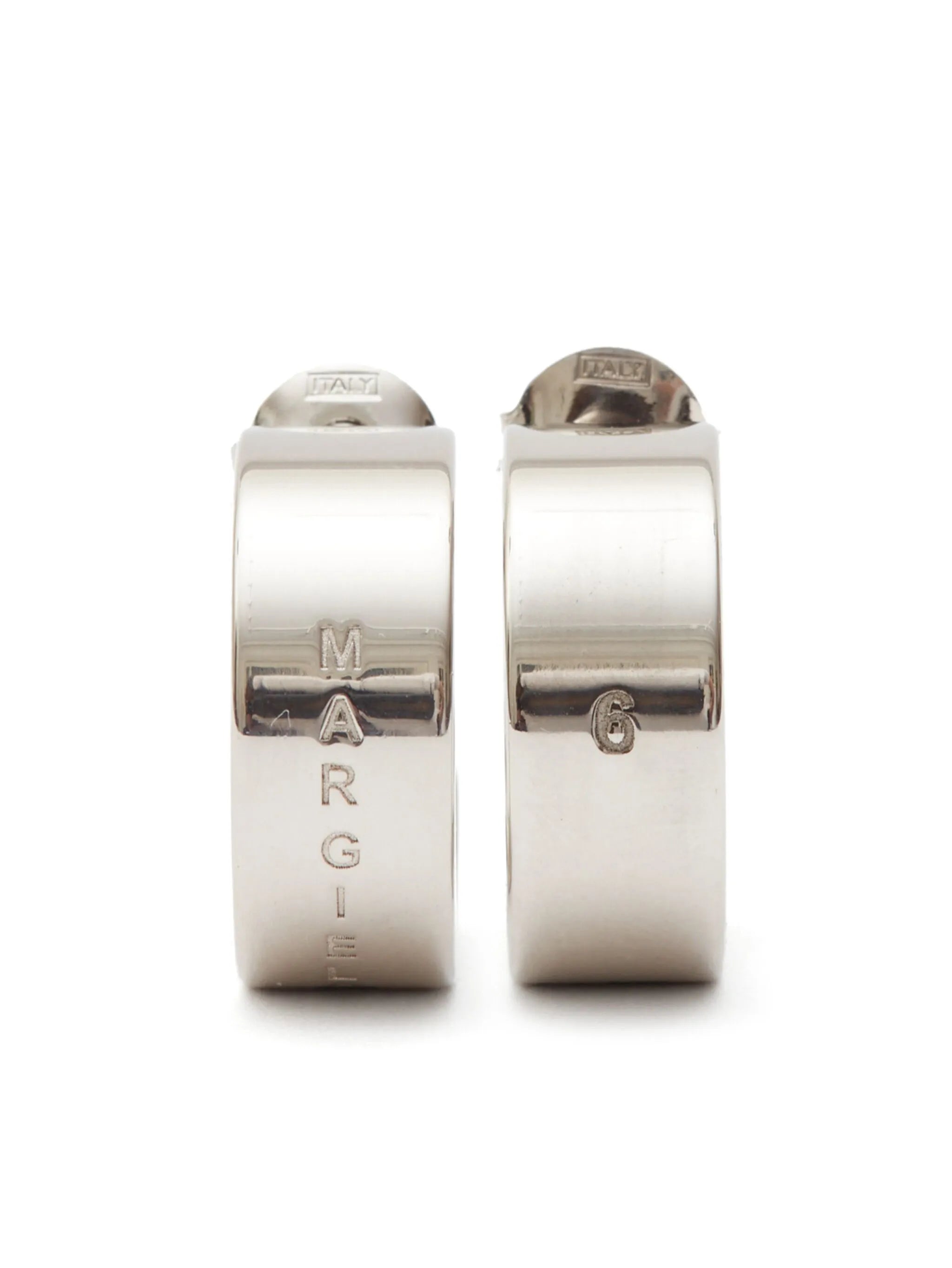 Minimal engraved hoop earrings