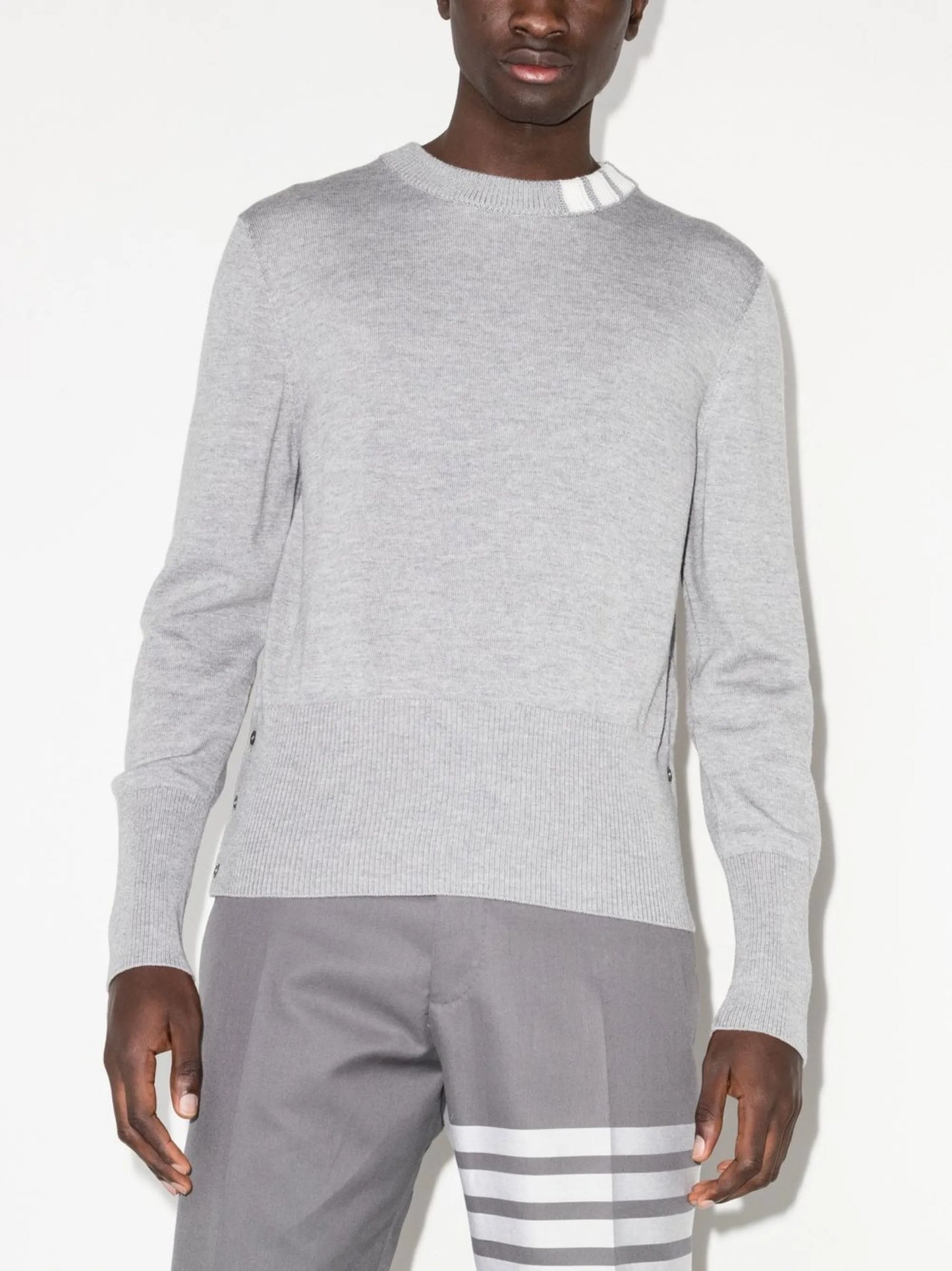 4-Bar panelled wool jumper