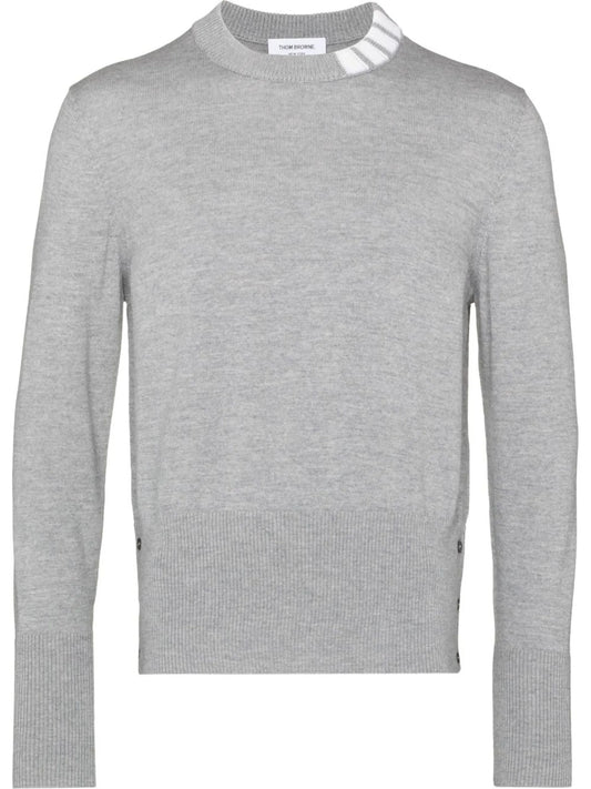 4-Bar panelled wool jumper