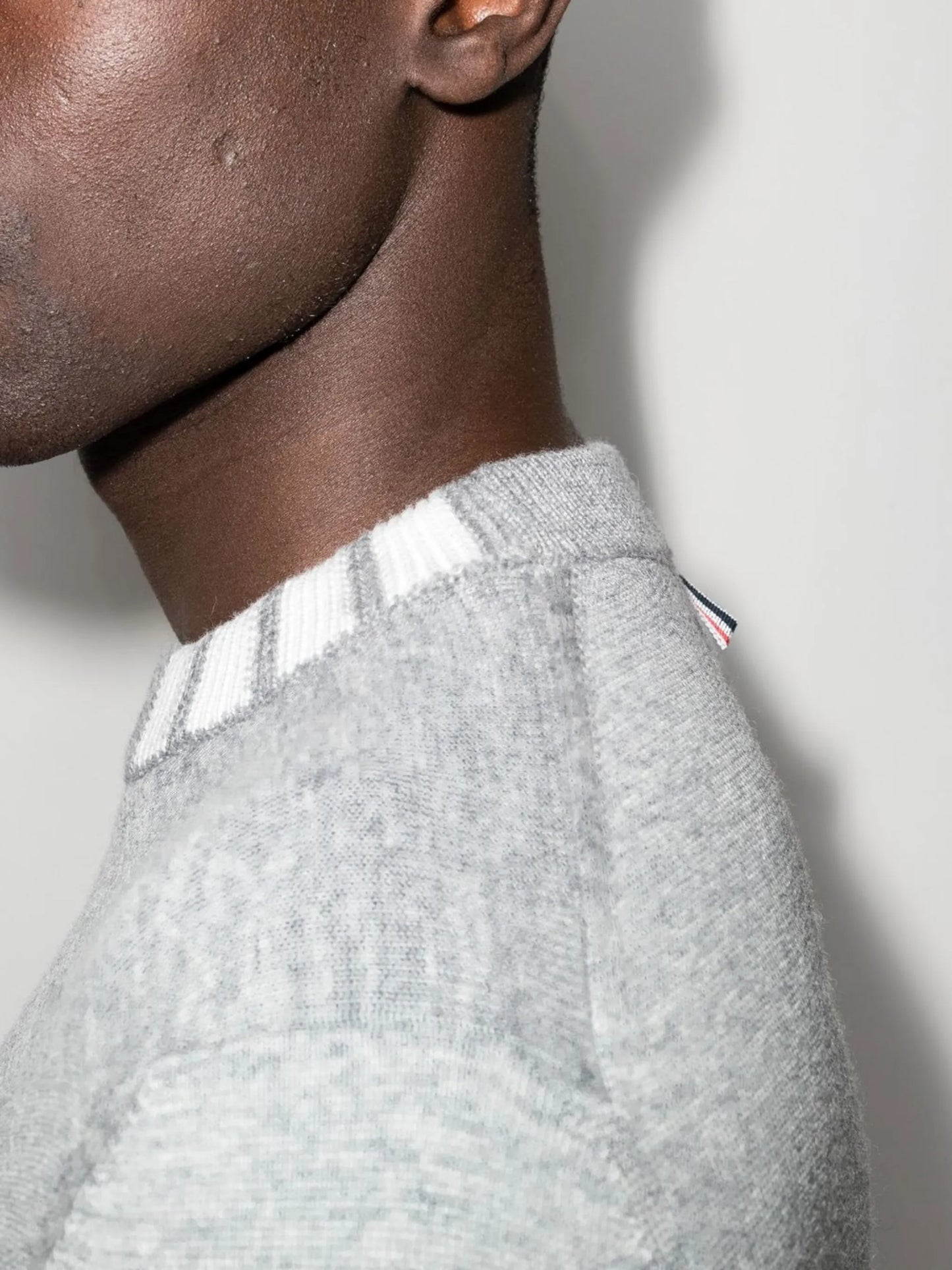 4-Bar panelled wool jumper