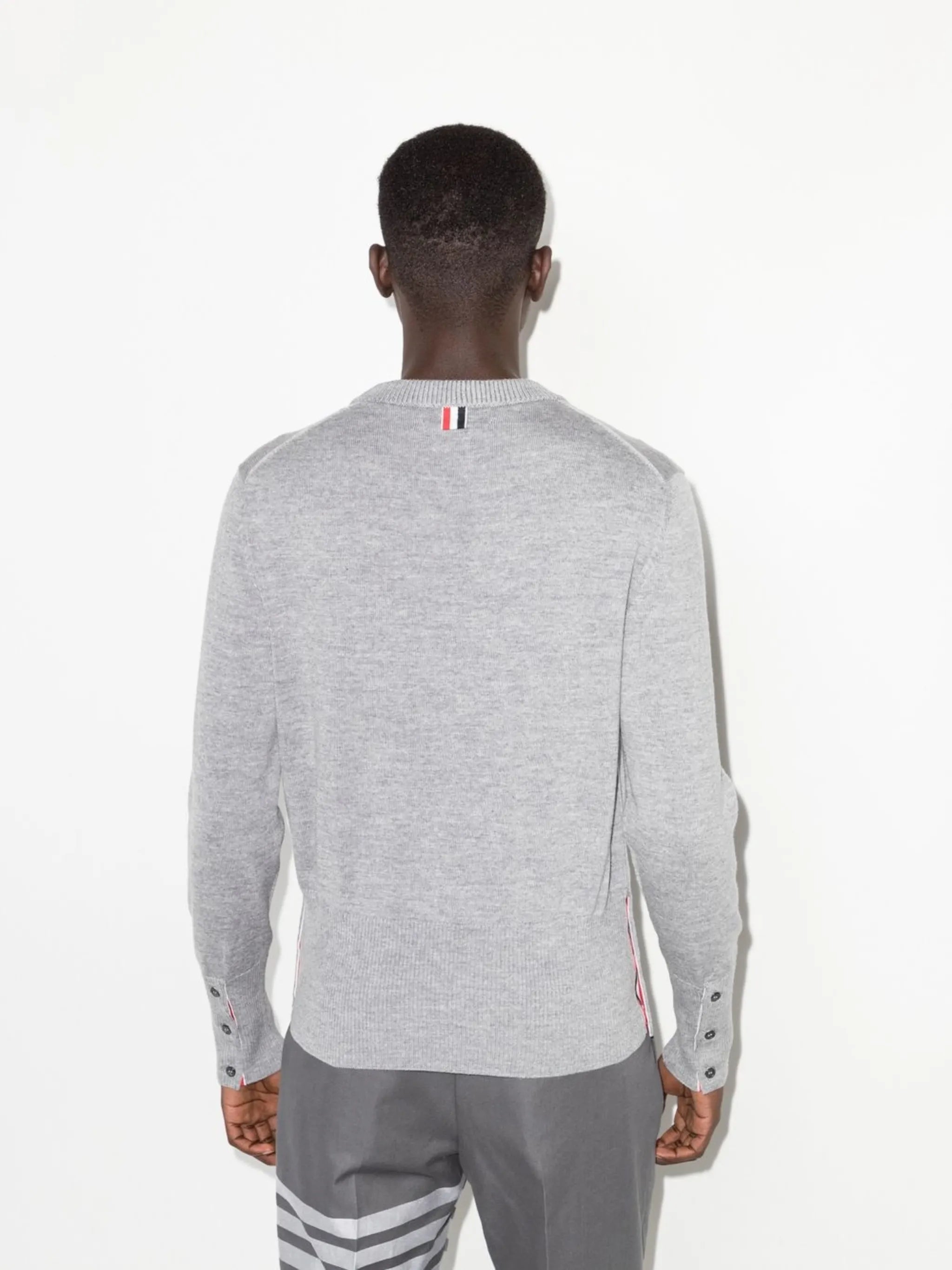 4-Bar panelled wool jumper