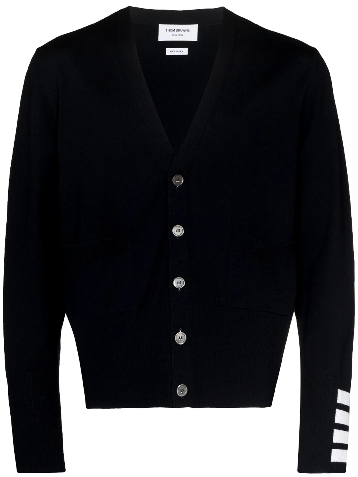 4-Bar stripe detail cardigan