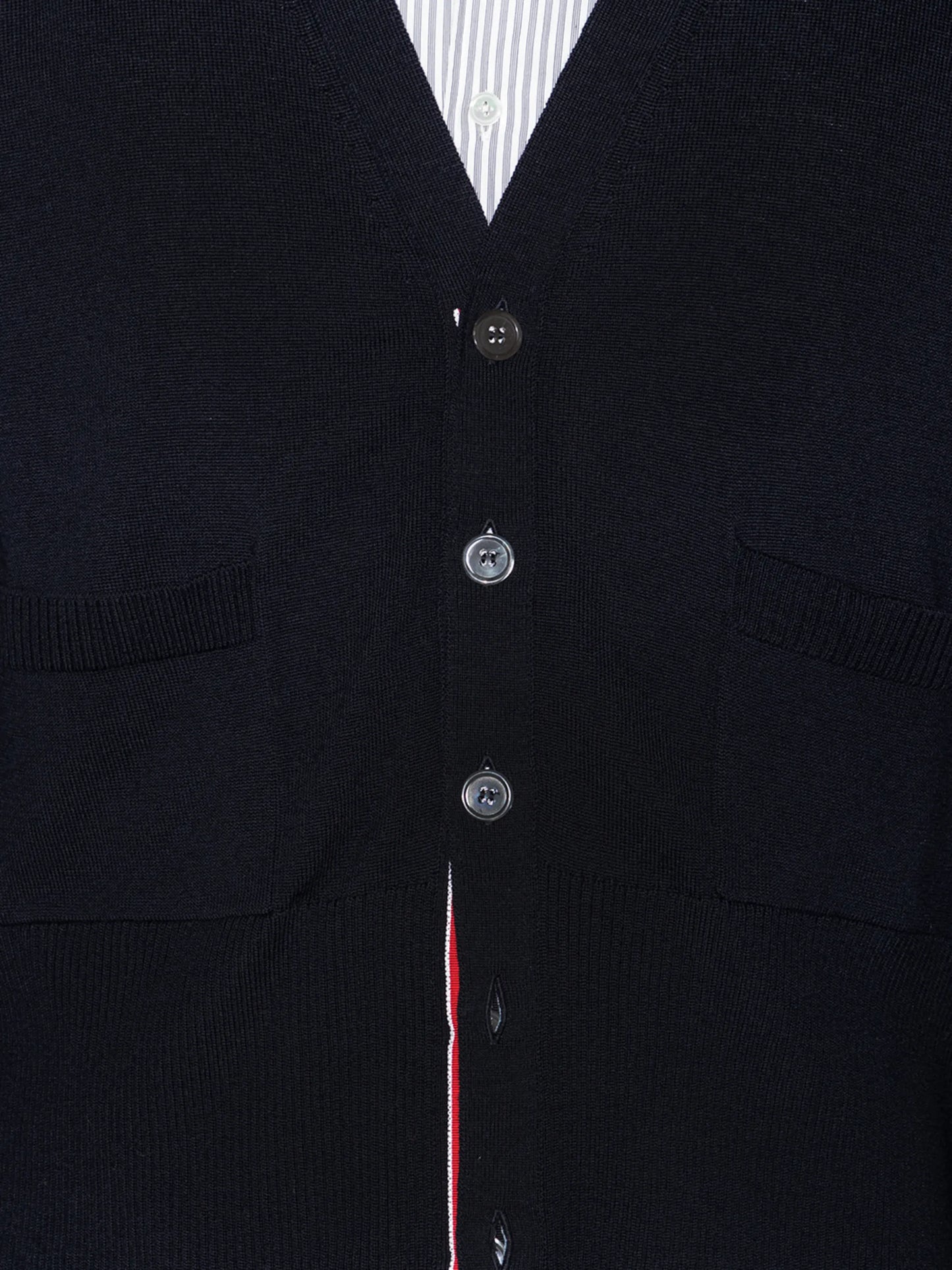 4-Bar stripe detail cardigan