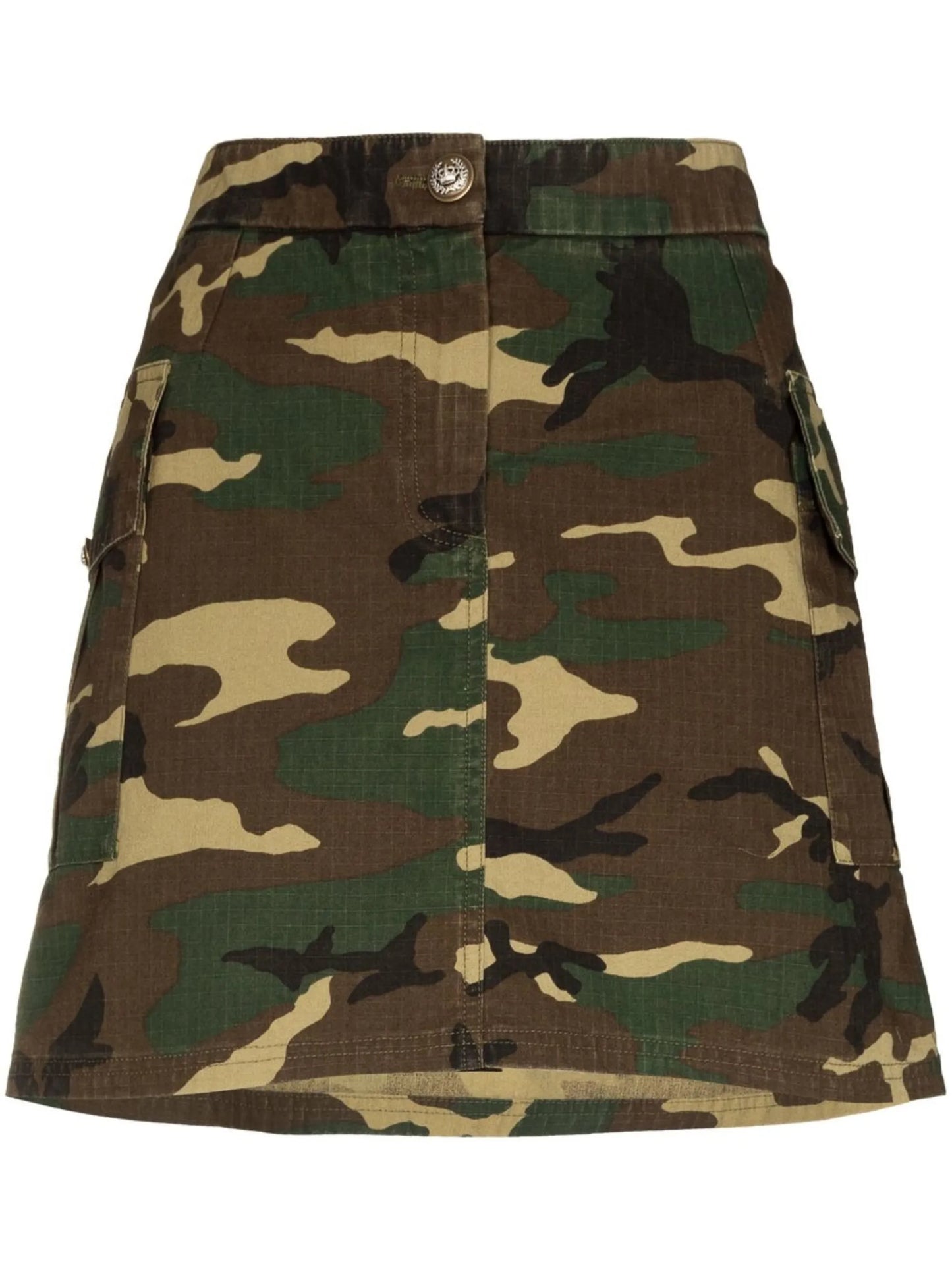 camouflage-print mini skirt