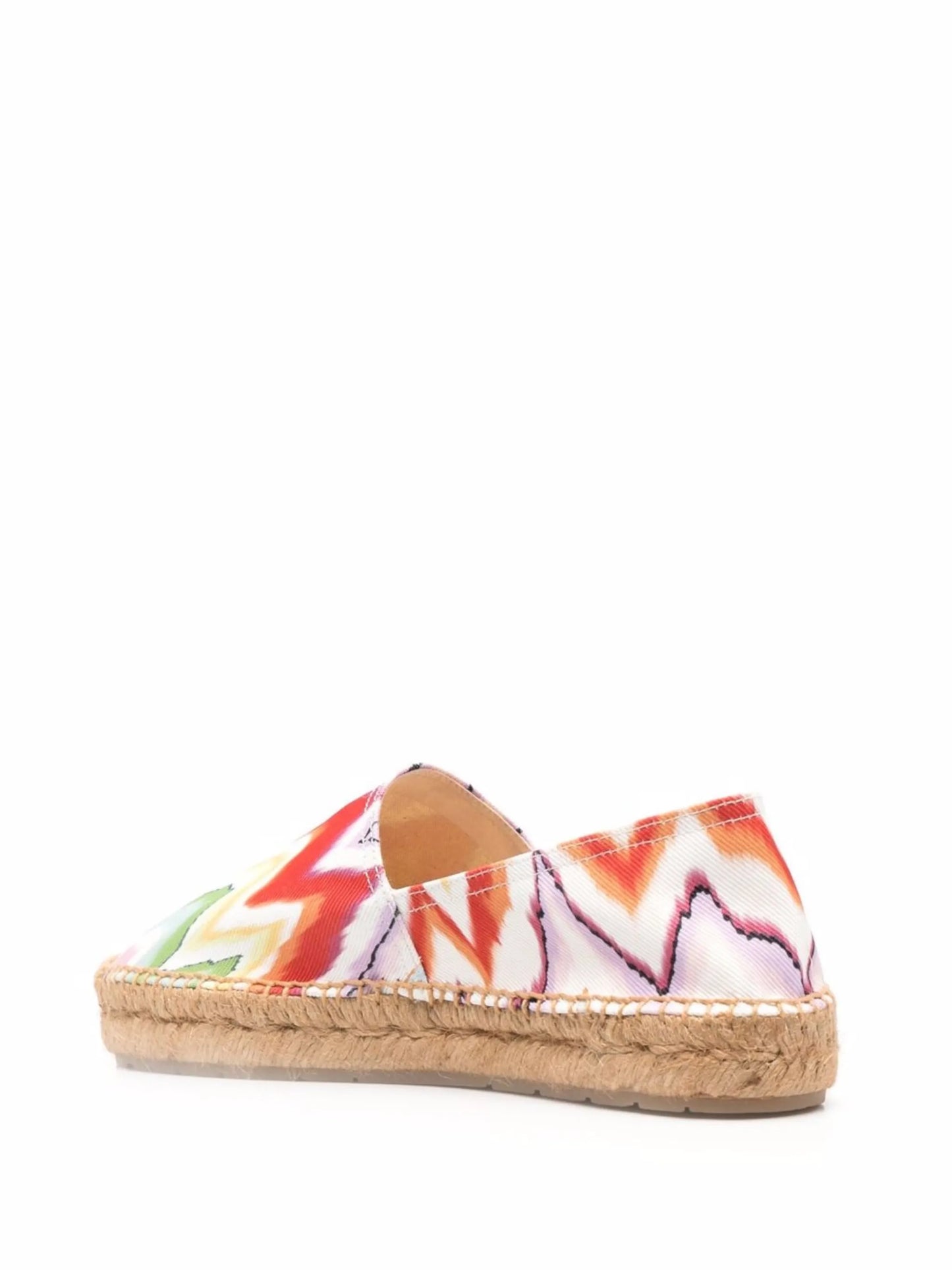 zigzag-print flat espadrilles