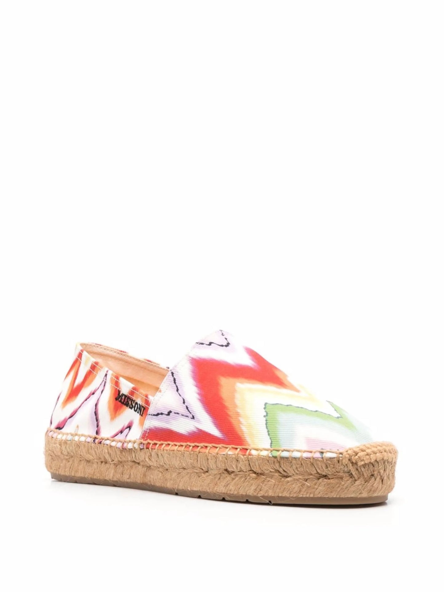 zigzag-print flat espadrilles