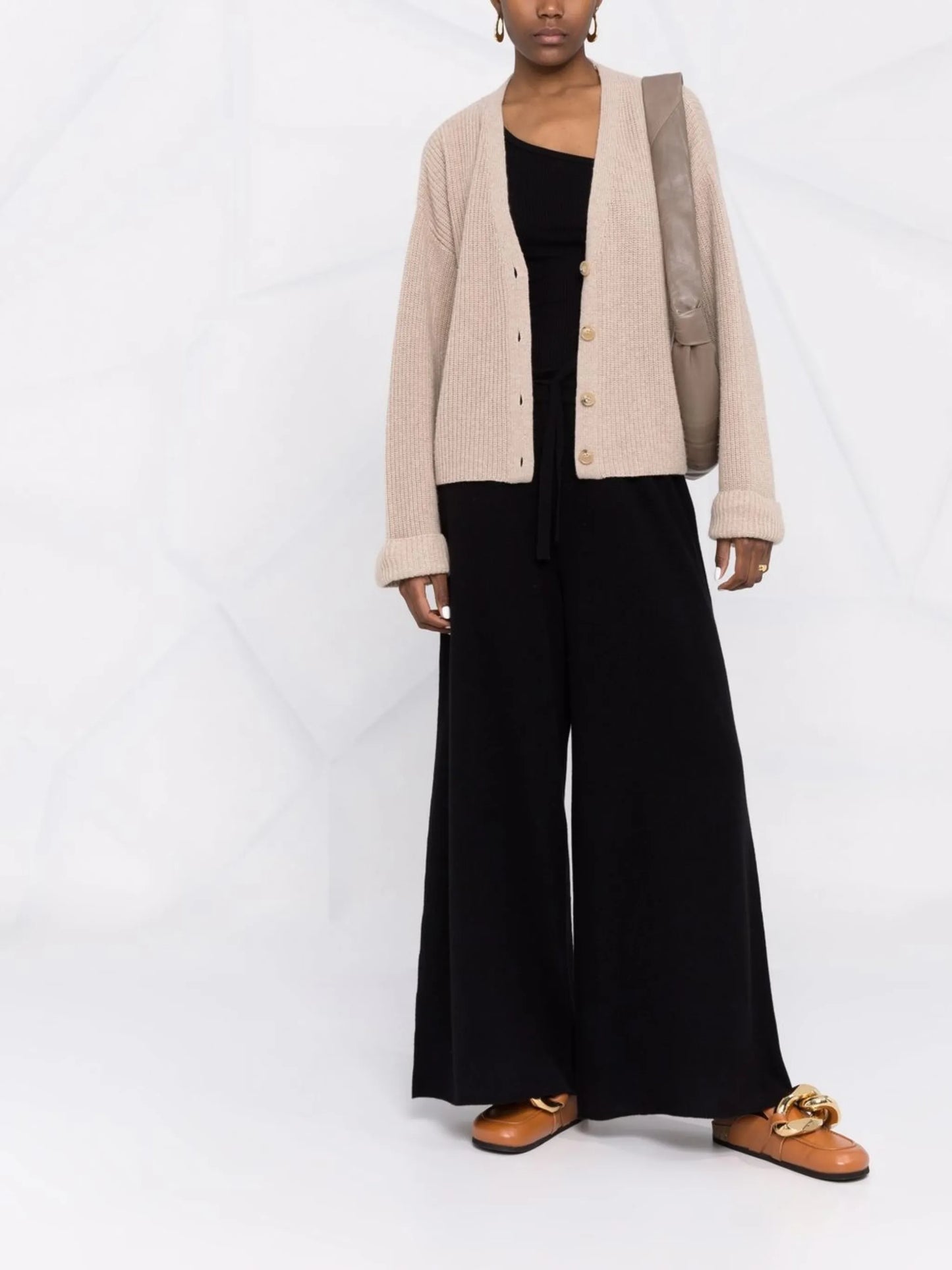 knitted cashmere trousers