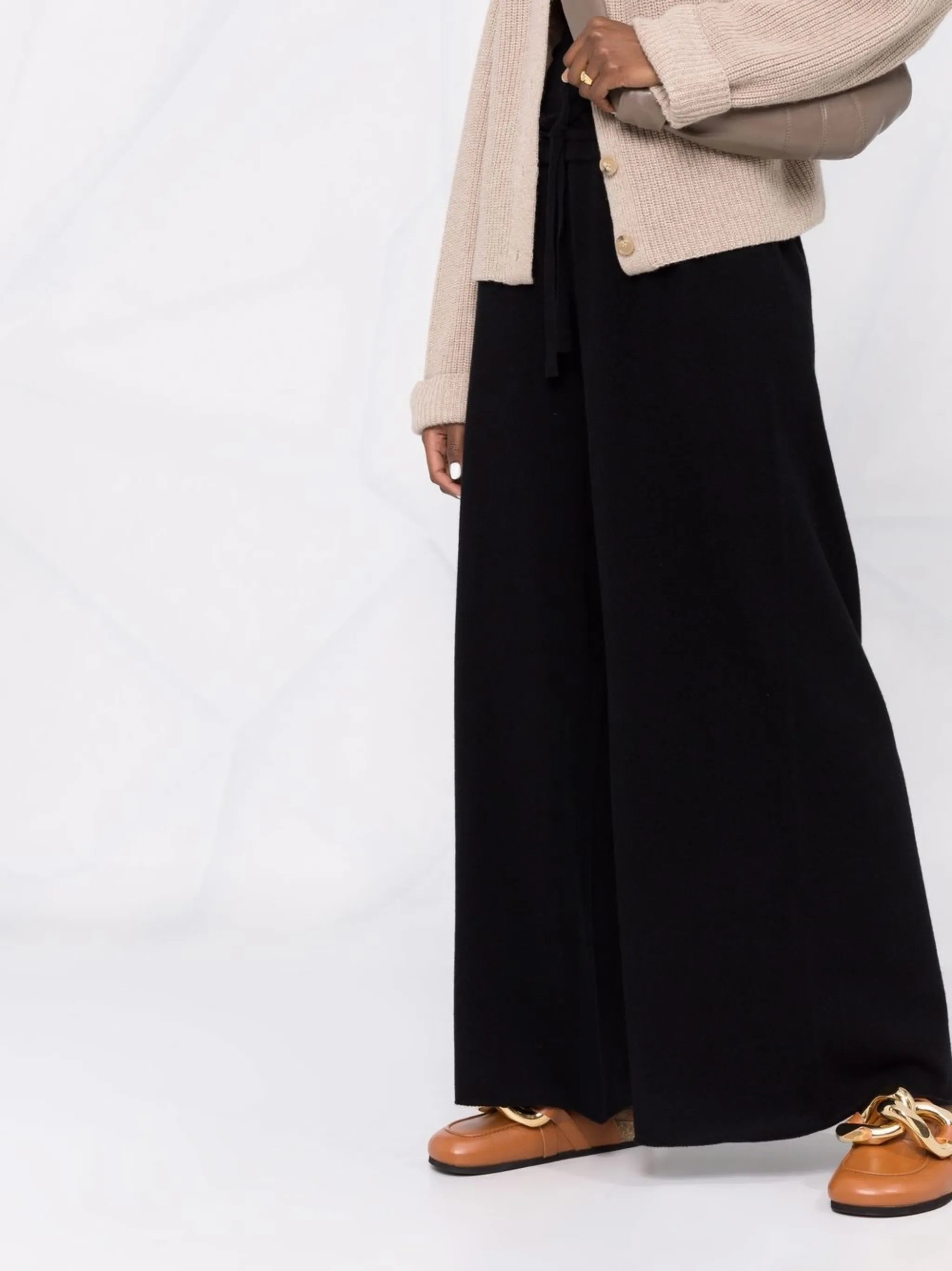 knitted cashmere trousers