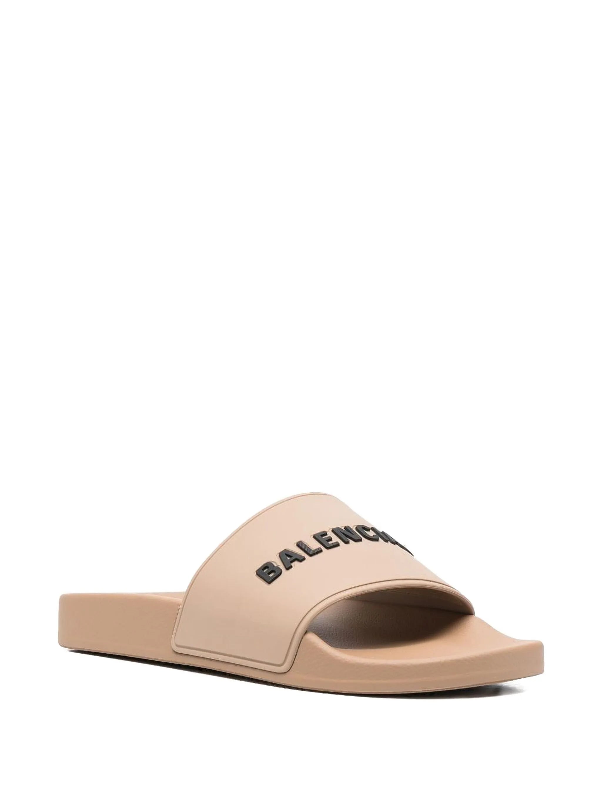 logo-embossed pool slides