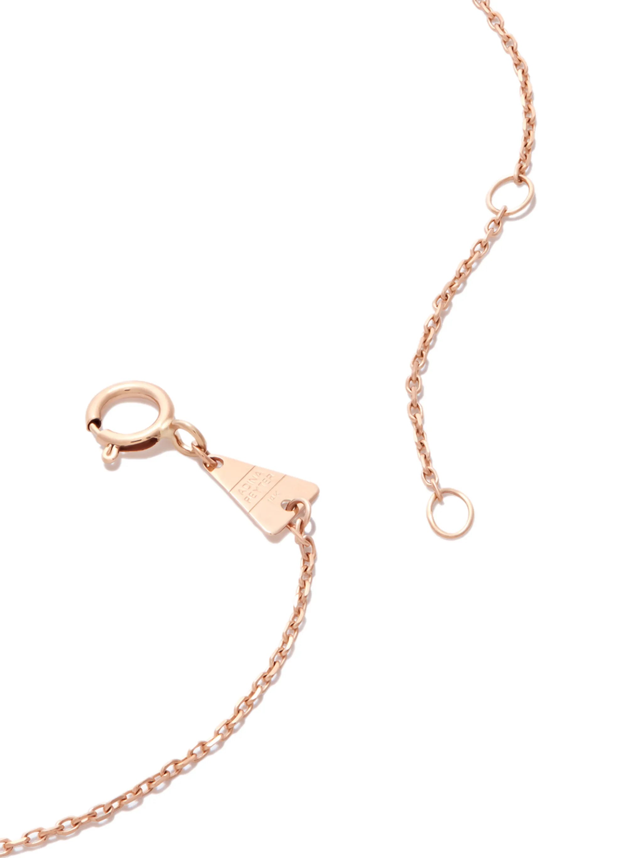 14kt yellow gold diamond tennis necklace