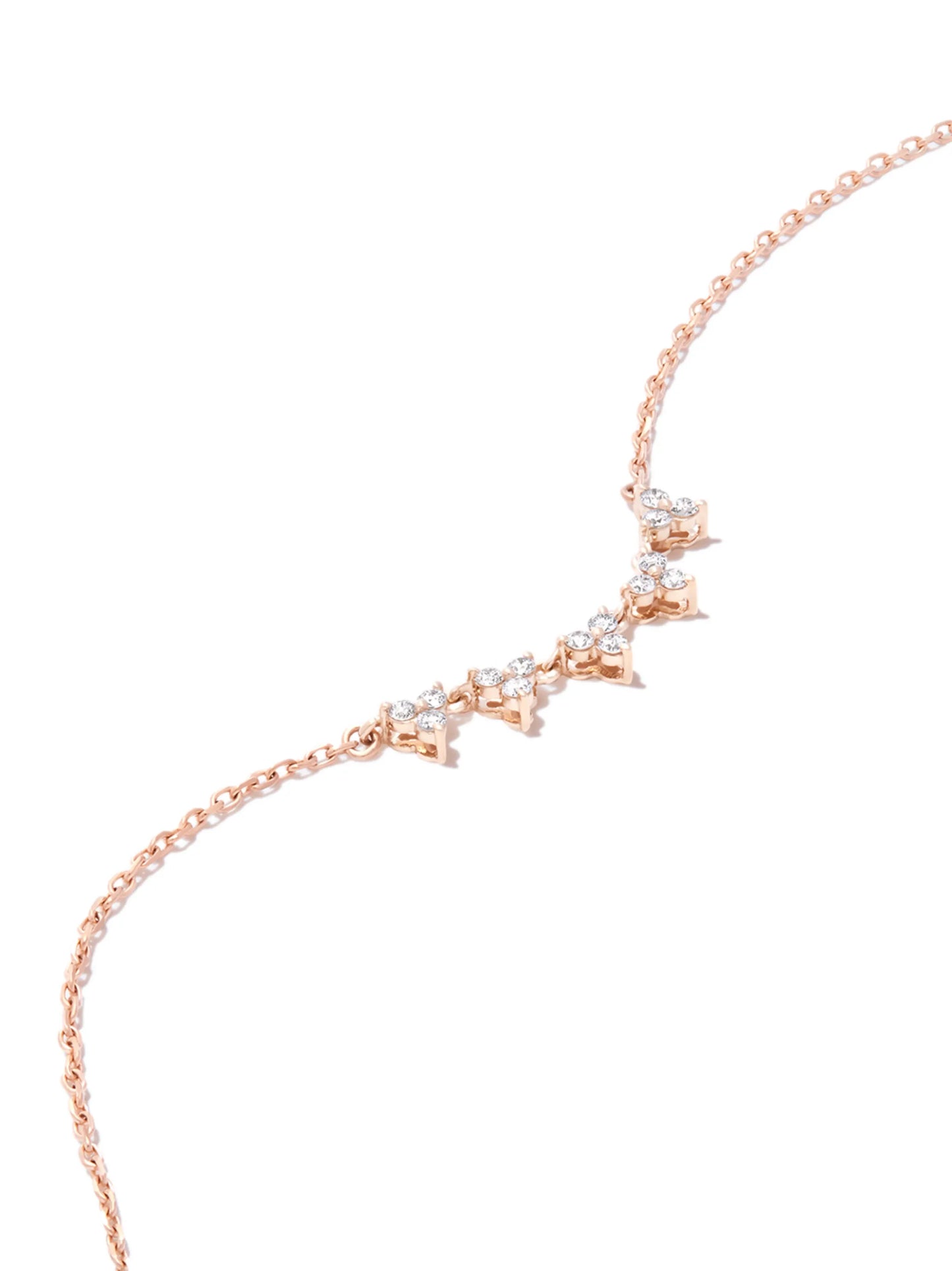 14kt yellow gold diamond tennis necklace