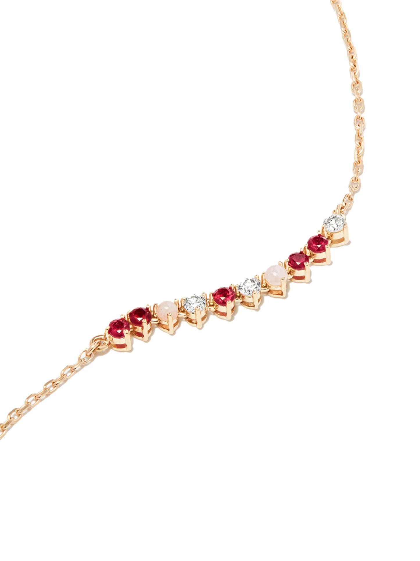 14kt yellow gold Amalfi multi-stone necklace