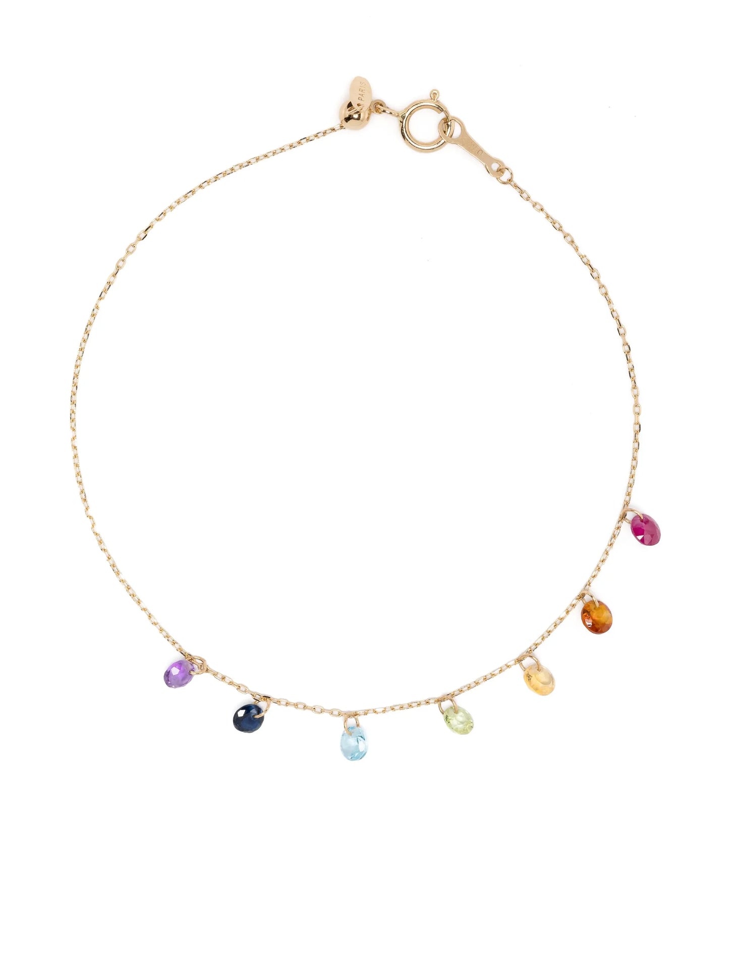 18kt yellow gold Chakras sapphire bracelet