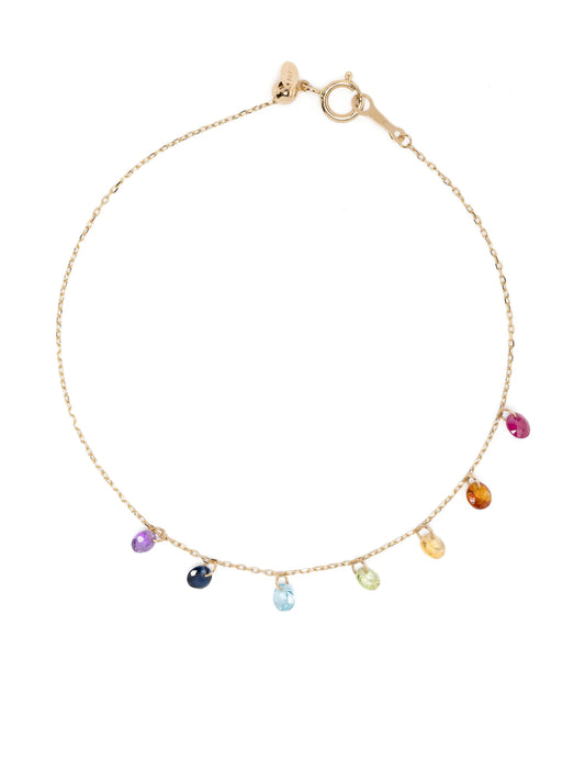 18kt yellow gold Chakras sapphire bracelet