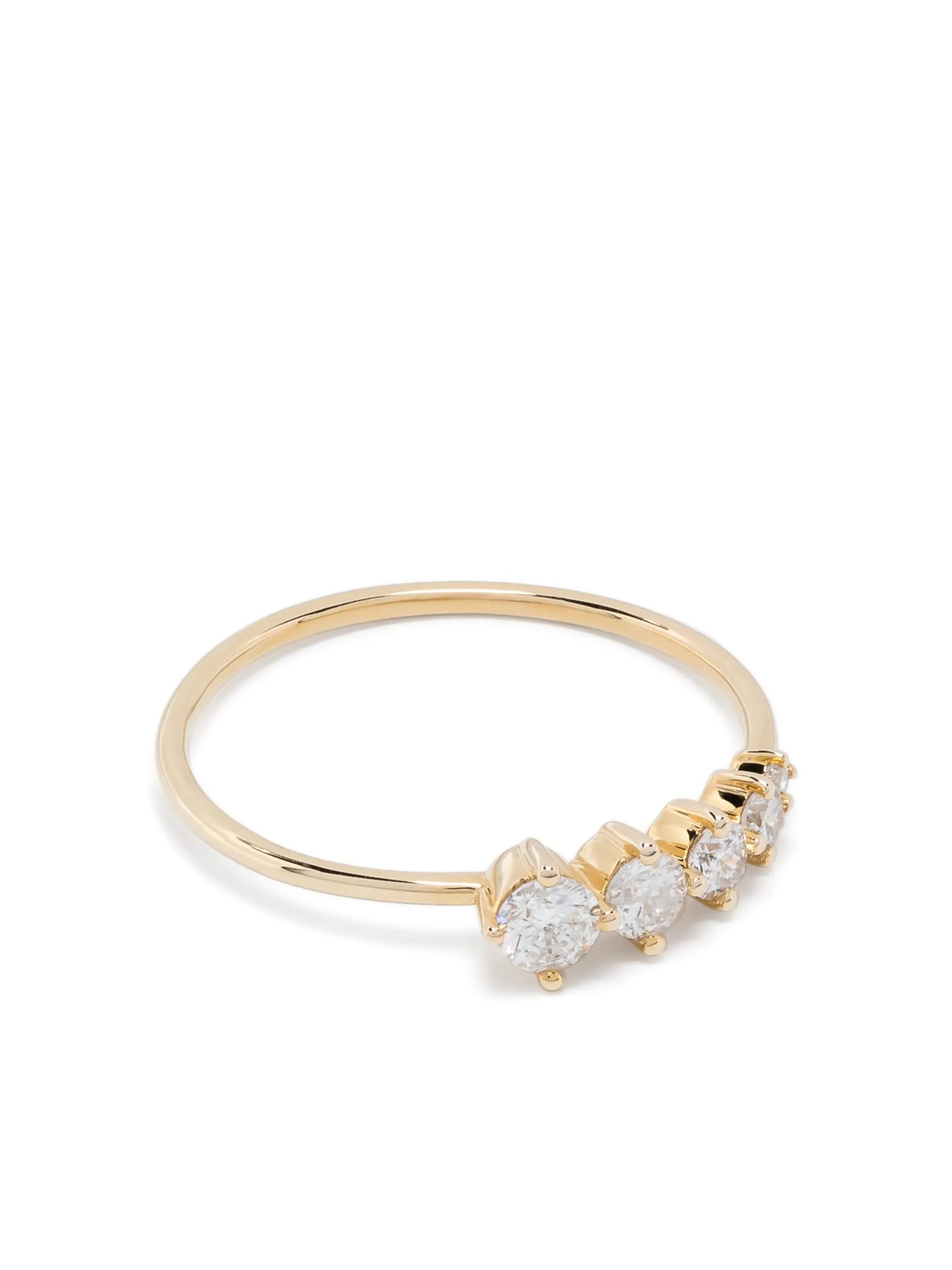 14kt yellow gold Graduated diamond eternity band ring