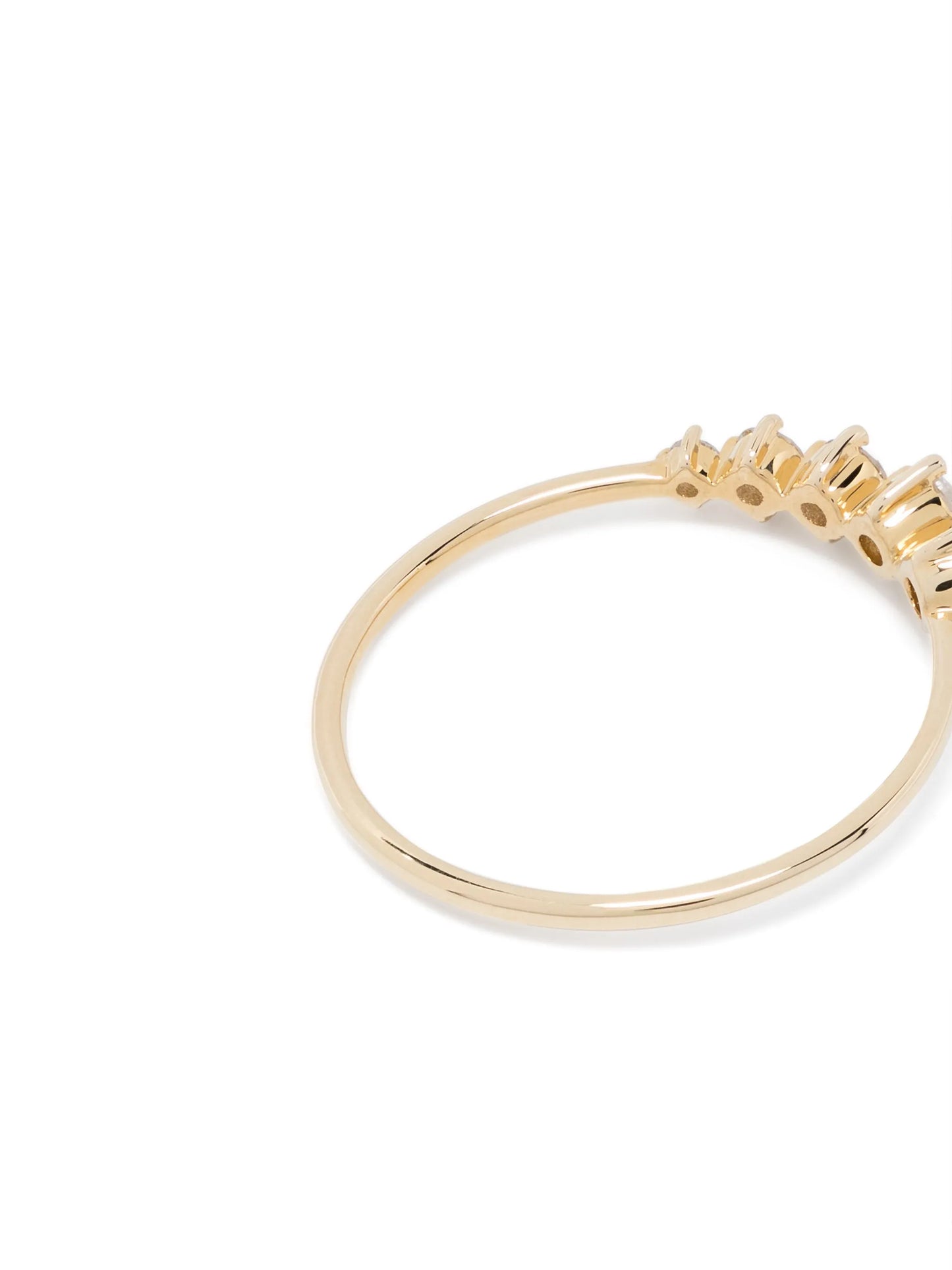 14kt yellow gold Graduated diamond eternity band ring