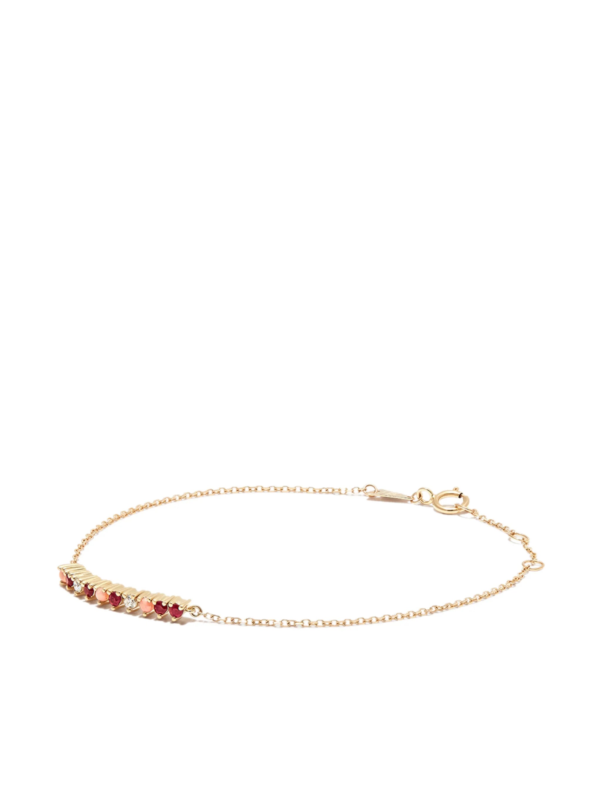 14kt yellow gold Amalfi multi-stone bracelet