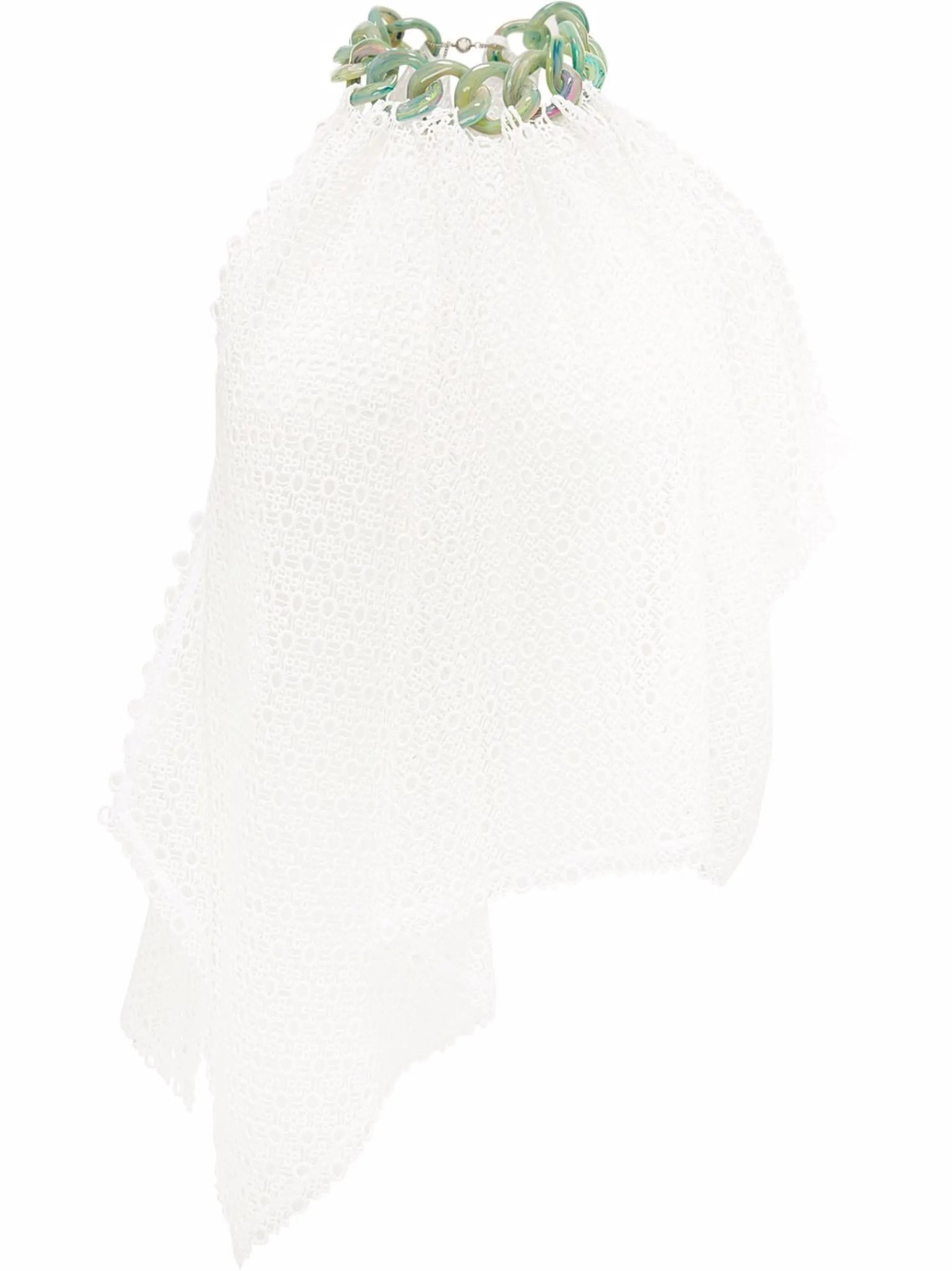 chain-detail crochet sleeveless top