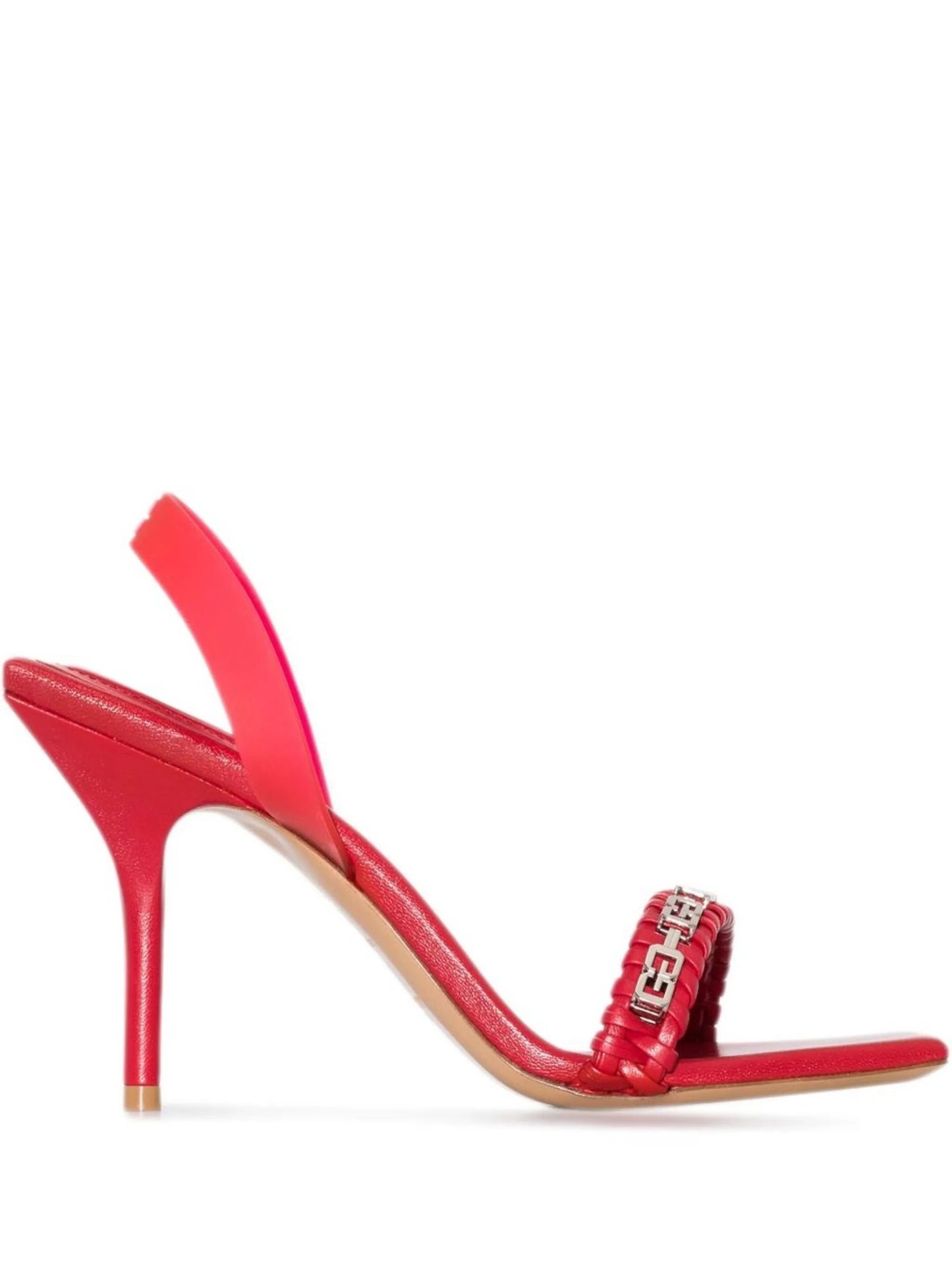 G Woven slingback 90mm sandals