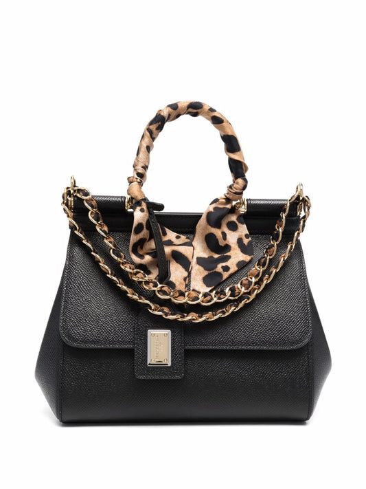 Sicily scarf-detail shoulder bag